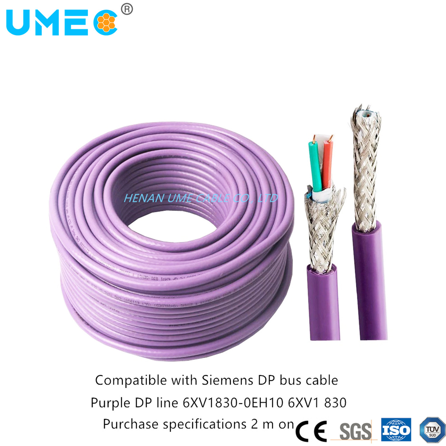 
                заводская цена многожильные провода 6 xv1830-0eh10 кабель связи ПВХ оболочки кабеля экранированный кабель
            