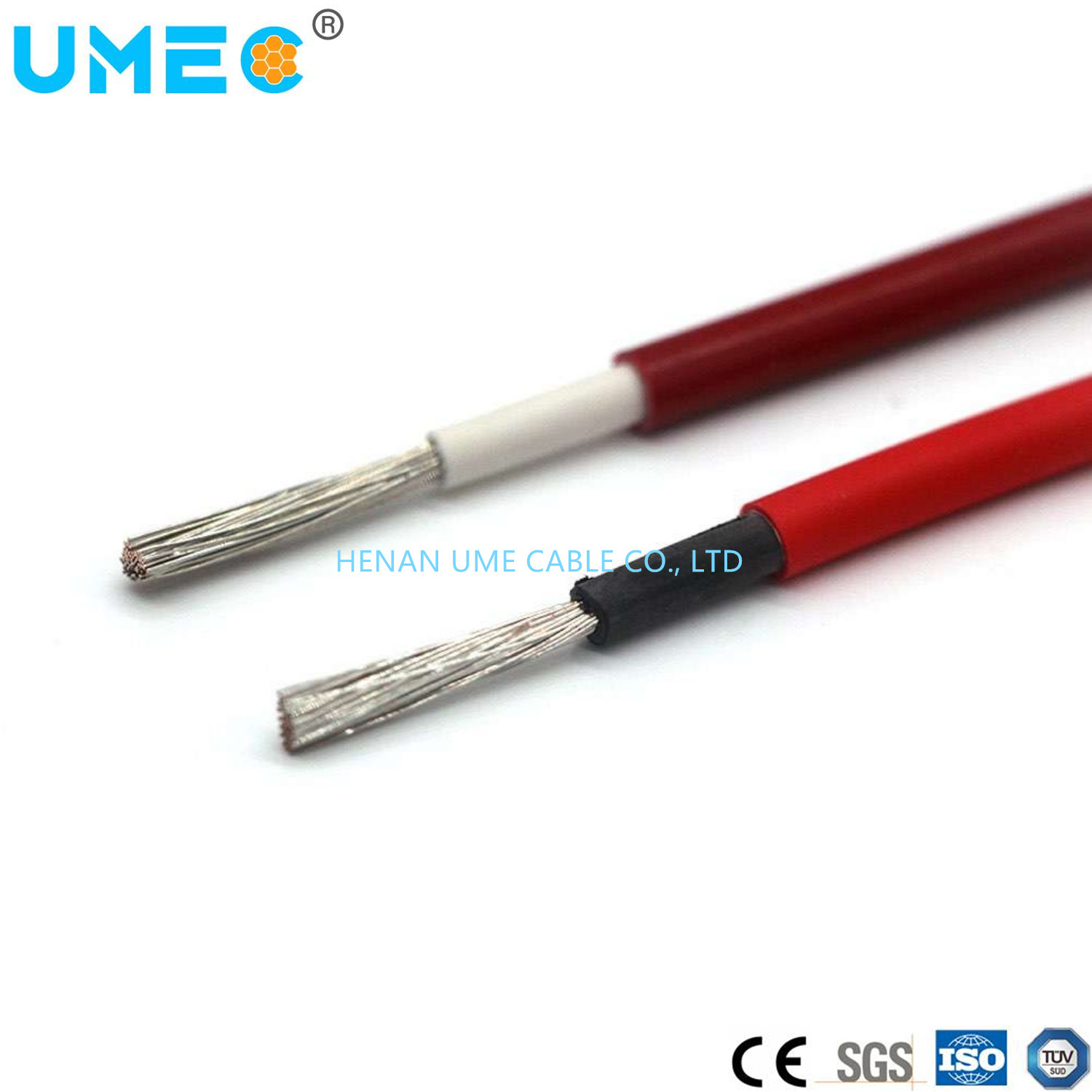 Flame Resistant PVC XLPE or Silicone Rubber Insulated Solar PV Cable