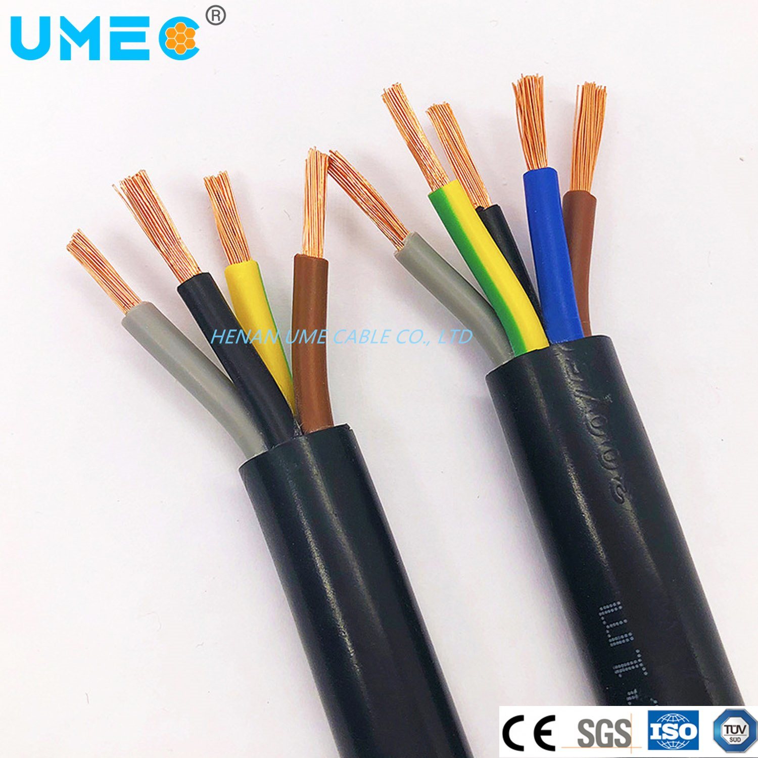 Flame Retardant Rvv H05VV-F Myym Cable PVC Insualted Power Cable 3X1.5mm2 4X2.5mm2