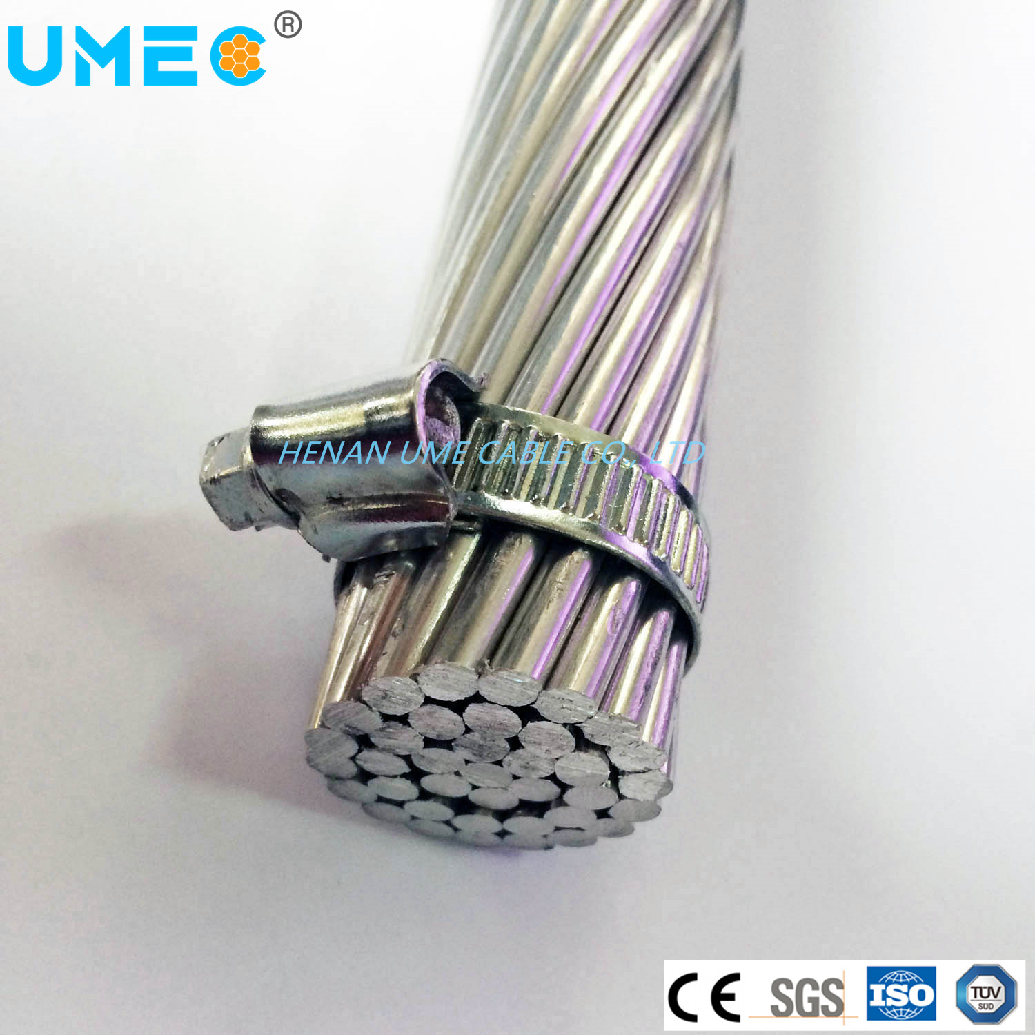 GB/T1179-2008 Standard Aluminum Conductor Aluminum Alloy Reinforced 10/7 15/10 24/20 40/30 60/45 80/50sqmm Stranded Bare Conductor ACSR