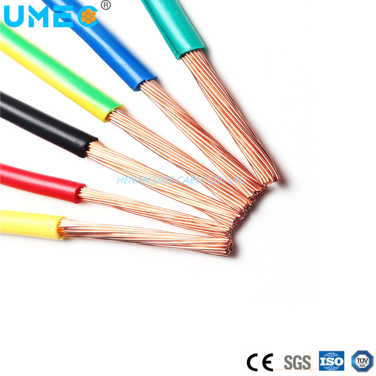 GB5023 Oxygen-Free Copper Conductor Lighting Power Distribution House Wiring 1.5mm 2.5mm 4mm 6mm 10mm Bvr Wire