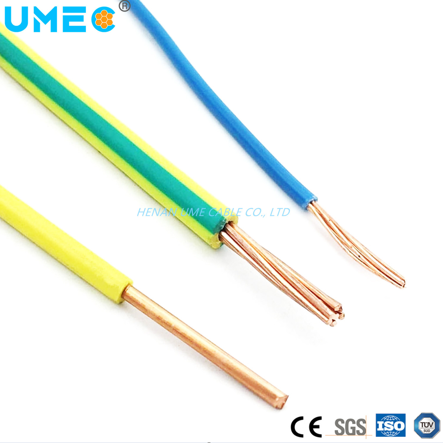 
                H05V-U H05V-R H05V-K PVC-isolierter elektrischer Kabeldraht
            