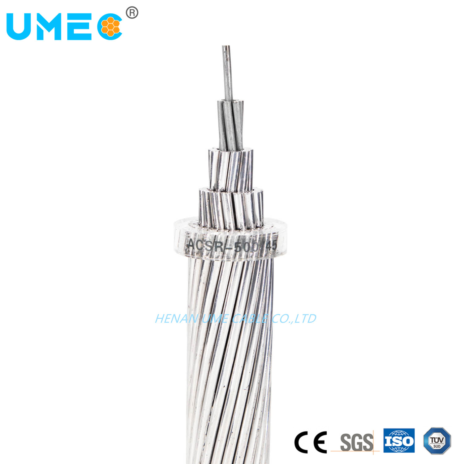 China 
                Alta calidad de aluminio conductor reforzado acero ACSR
              fabricante y proveedor