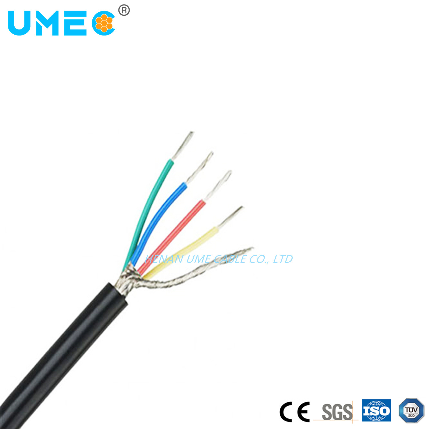 High Temperature Resistance Braiding Shielded Cable Electric Computer Instrument Cables