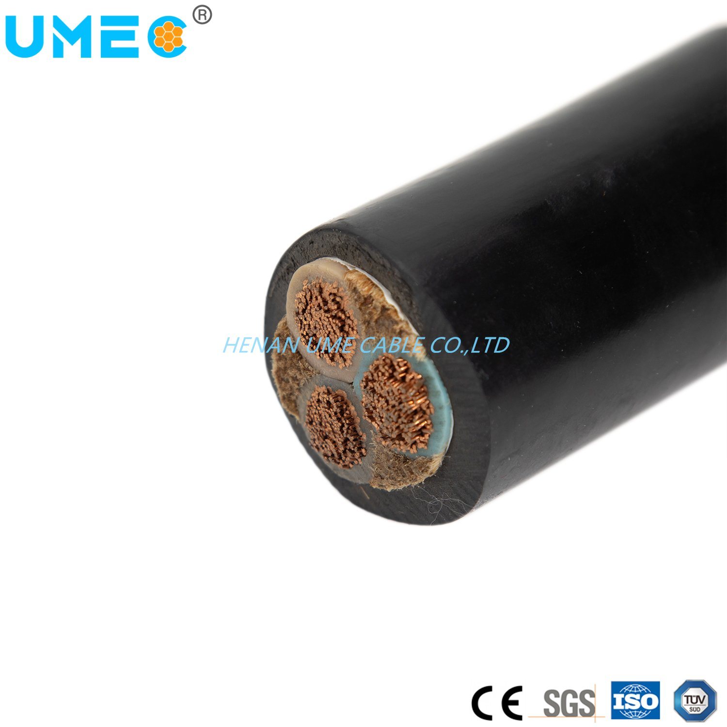 China 
                High Temperature Resistant Ume Brand 0.6/1kv Flexible 4 Cores 2.5mm 4X2.5mm2 Rubber Black/Grey Cable
              manufacture and supplier