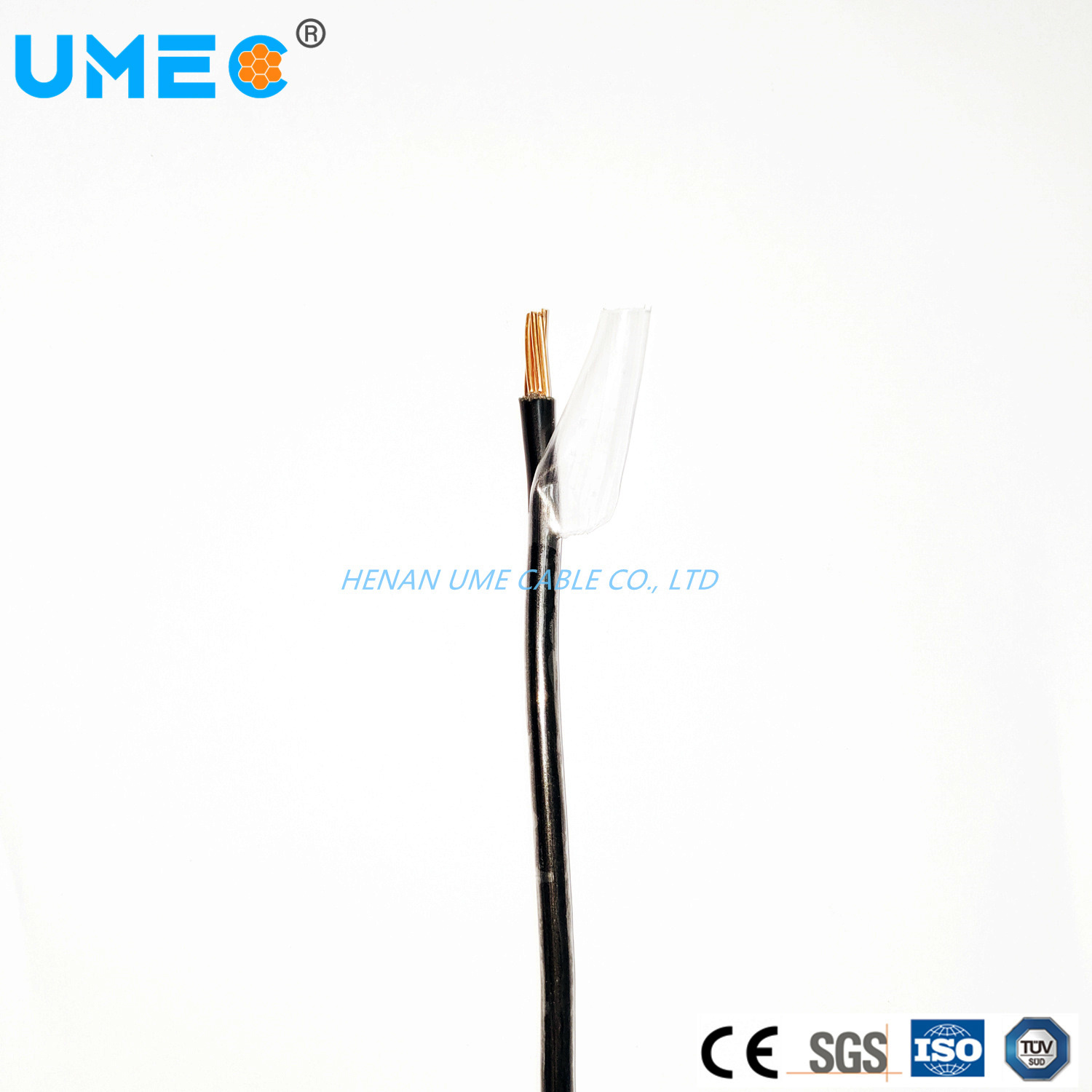 
                Высокотемпературный строительный кабель с нейлоновым покрытием THHN Тхун медный проводник Проволока THHN Thwn
            