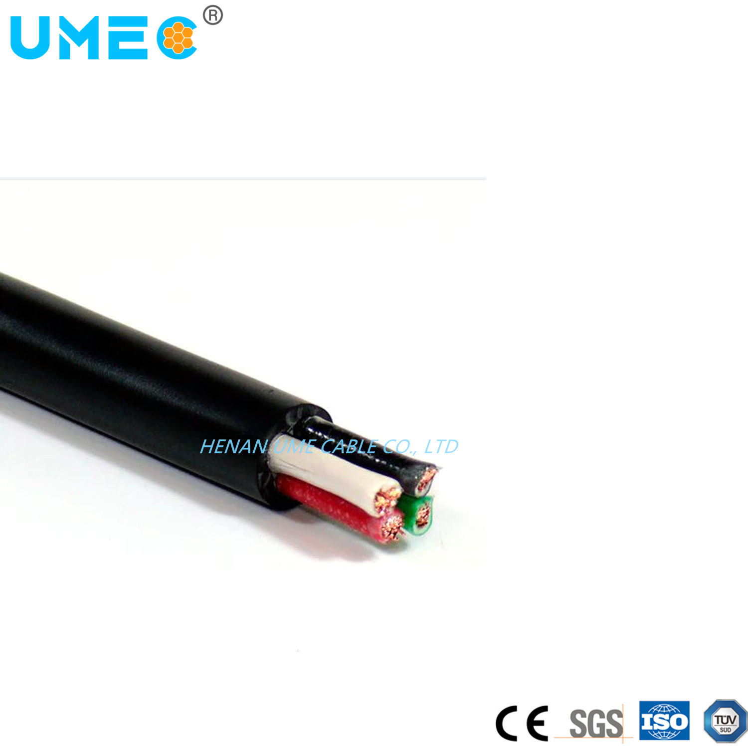 Chine 
                Hot Selling Tsj Tsj-N isolation et gaine PVC recouvertes de nylon Câble flexible 3X10AWG 4X10AWG
              fabrication et fournisseur