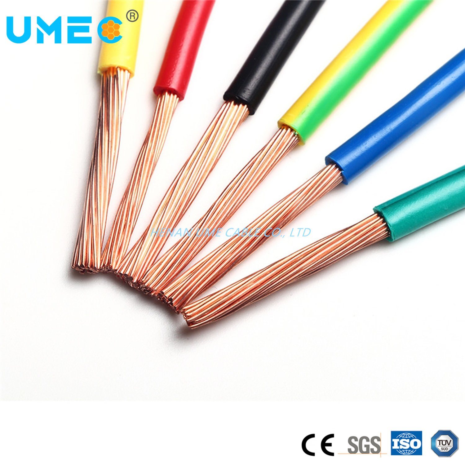 House Wiring PVC Coated Copper Wire 1/2.25mm 7/1.35mm 19/1.78mm 37/2.03mm BV Wire