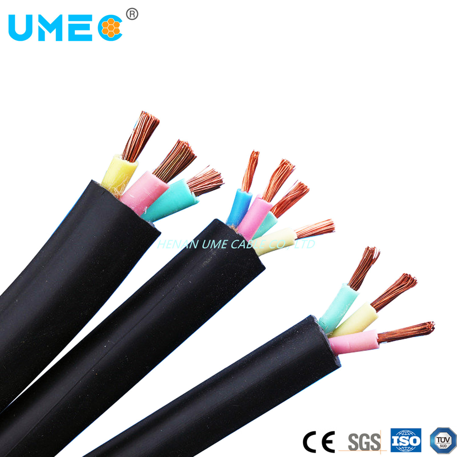 
                Households Electric Super Flexible 1 2 3 4 5 6g H05VV-F H05vvh2-F Black or White Power Cable
            