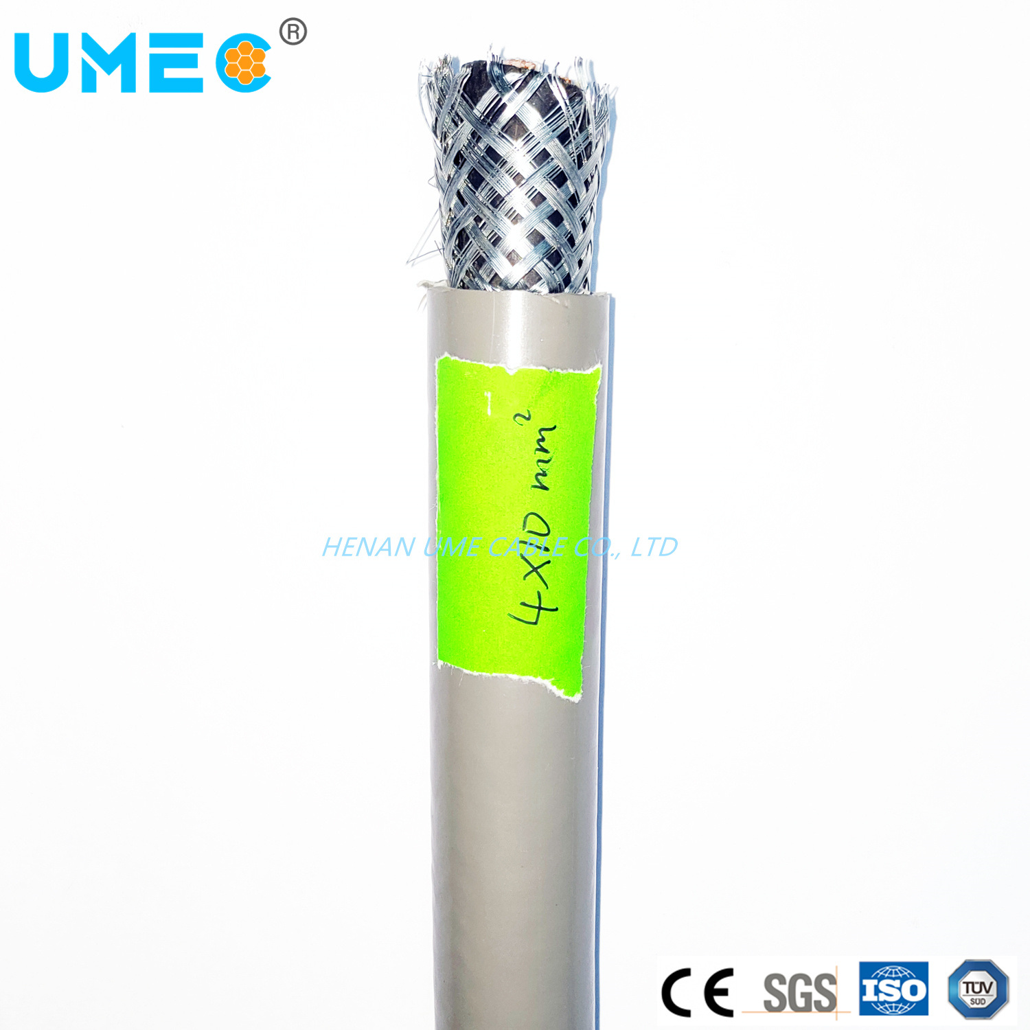
                IEC 60332-3-24 Cat C cable eléctrico subterráneo cable de drenaje de cobre estañado cable blindado de Malasia
            
