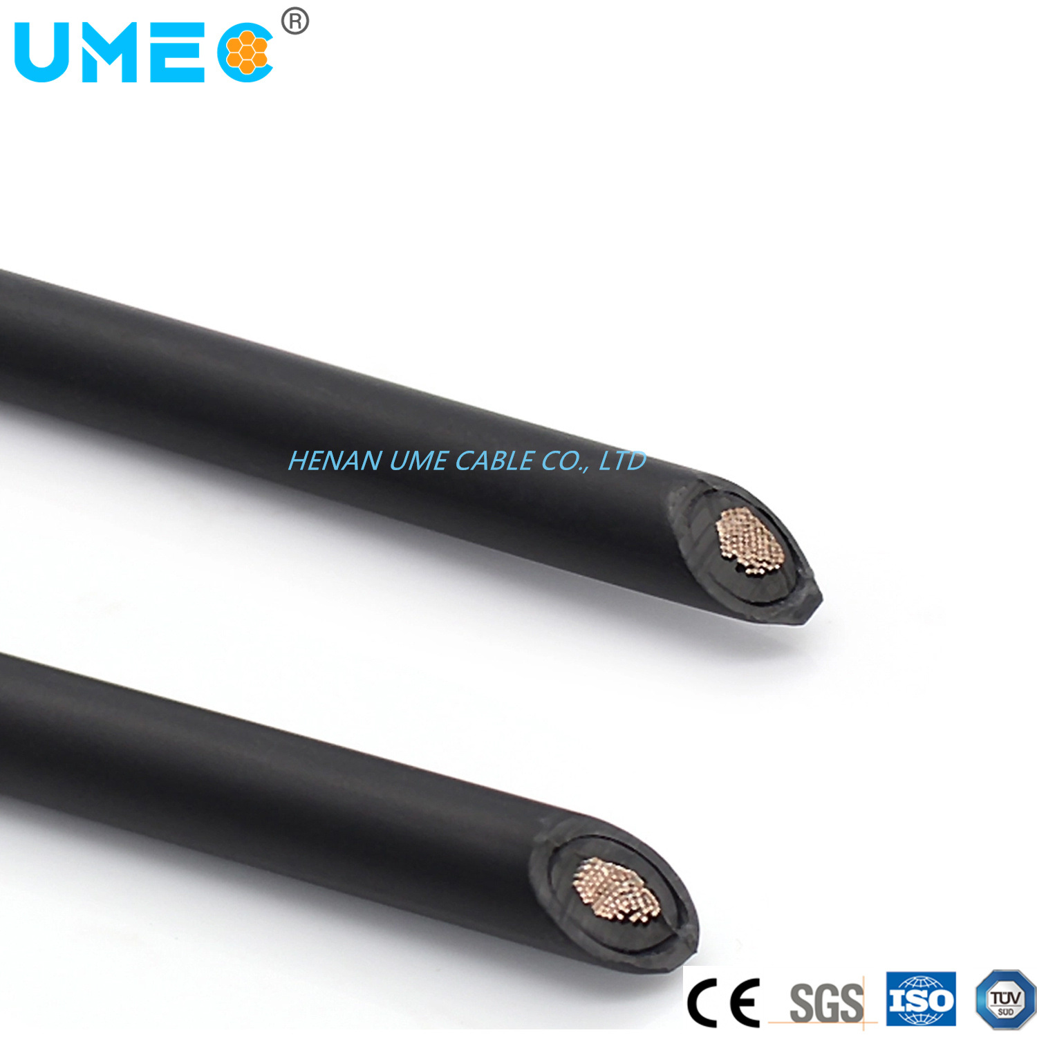 Cina 
                Approvazione IEC Single Twin Core 2,5 mm2 4 mm2 6 mm2 10 mm2 10 AWG Cavo solare CC Xlpo PV1-F da 12 AWG 14 AWG
              produzione e fornitore