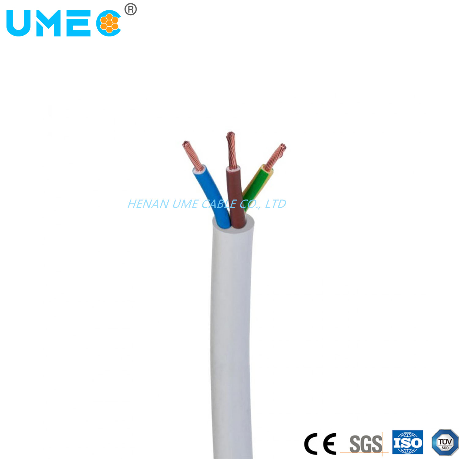 
                IEC Standard Customization RVV H05VV-F RVvvp Myym cuatro tres dos Cable eléctrico principal
            