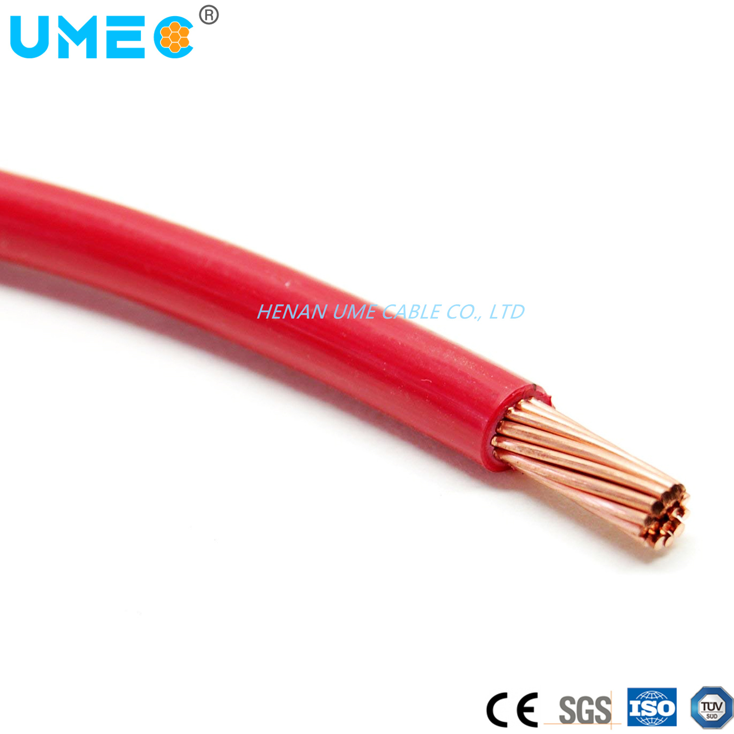 IEC Standard Customized Thhn Thwn Thw Thw-2 Thwn Thwn-2 8AWG 10AWG 12AWG Stranded Copper Electrical Wire 22 AWG Solid