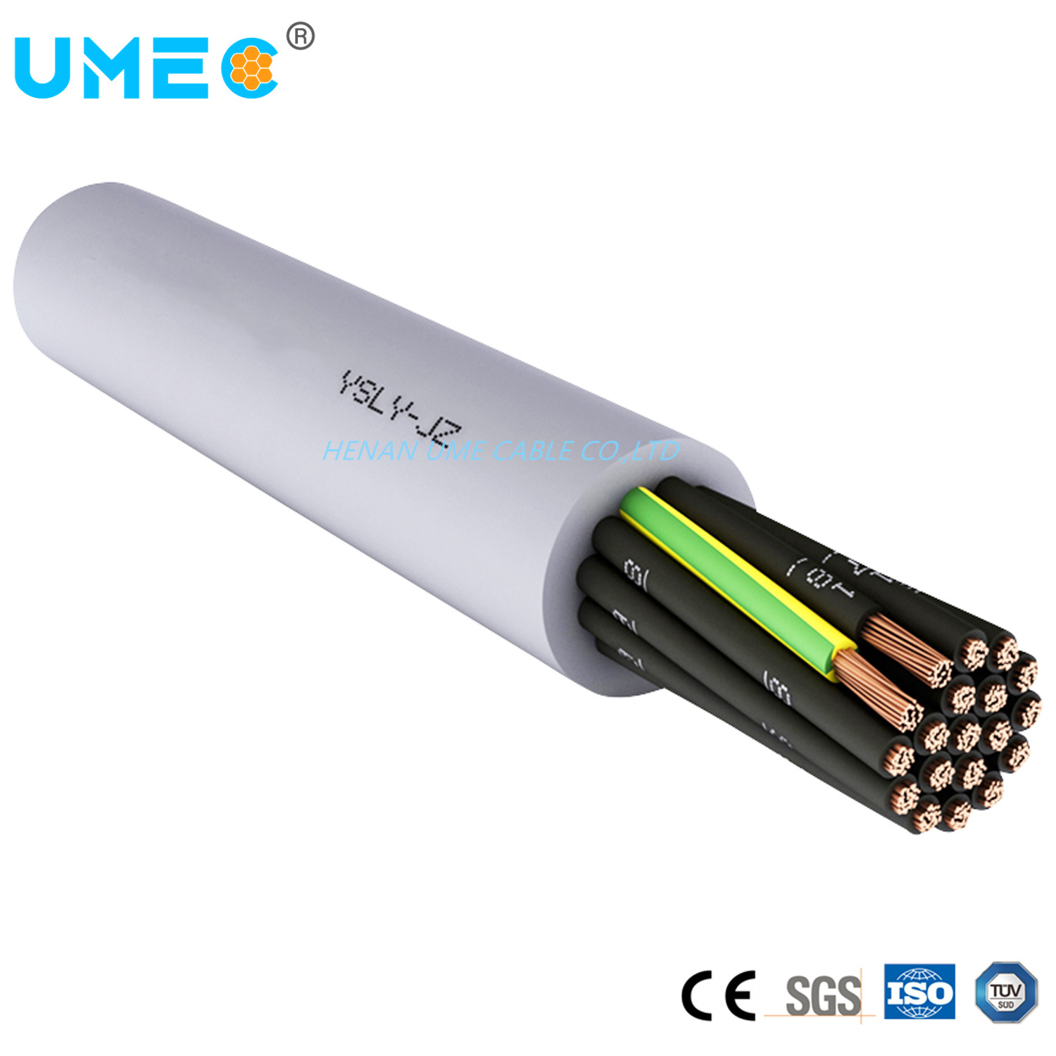 Cina 
                Controllo della guaina isolante in PVC a trefolo sottile 300 V ignifugo IEC60332 Cavo Ysly-Jz/JB/Oz/OB
              produzione e fornitore