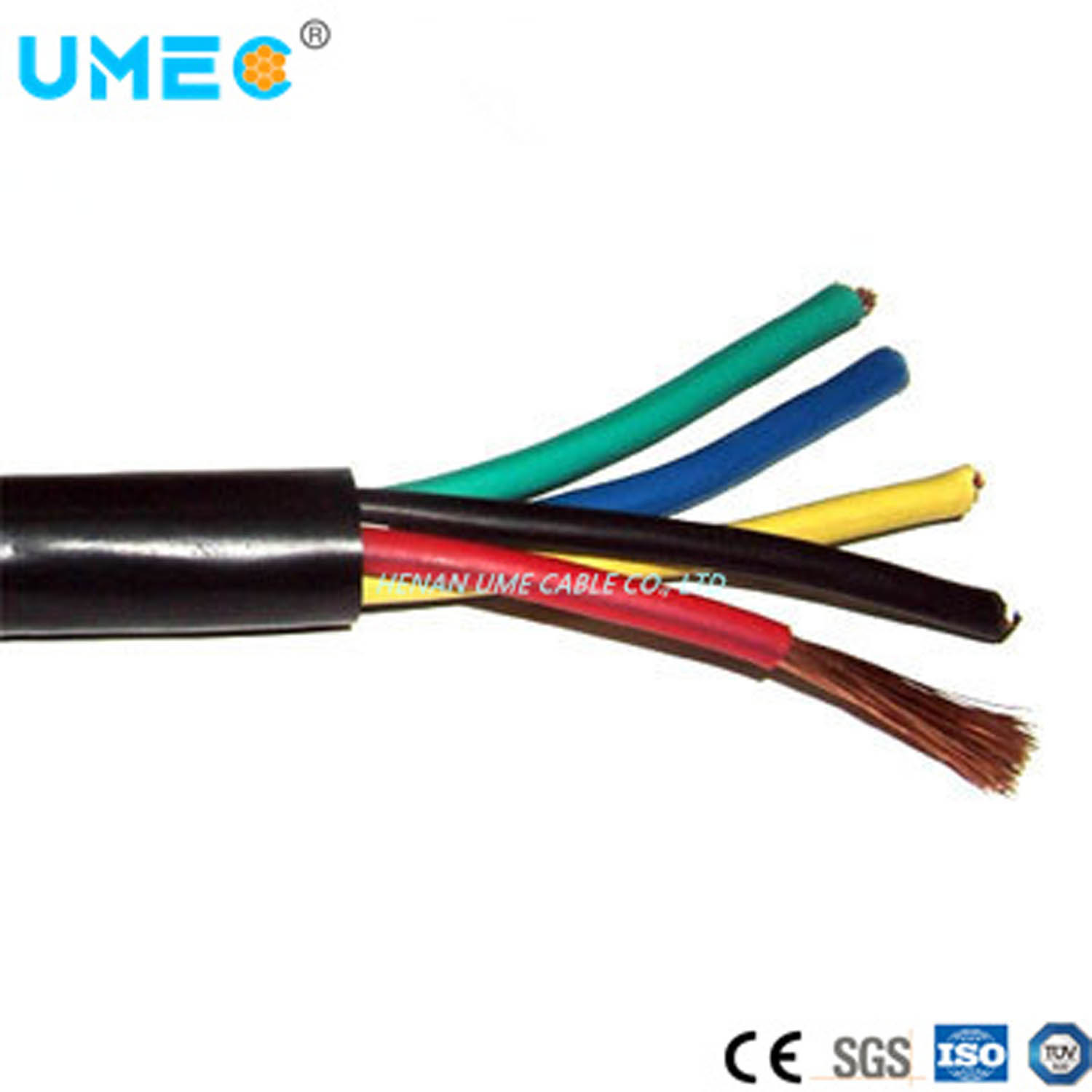 Installation House Building PVC Insulated Wire 1/2/3/4/5/6 Cores Rvv H05vvf