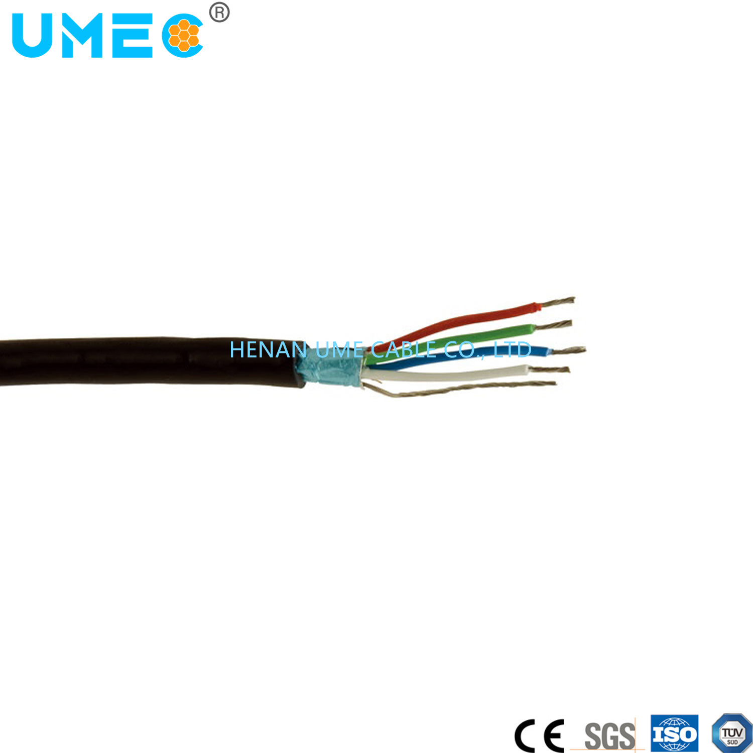 Low Voltage 300V Tinned Plated Copper Brain Sheilding Cable DMX512n Cable