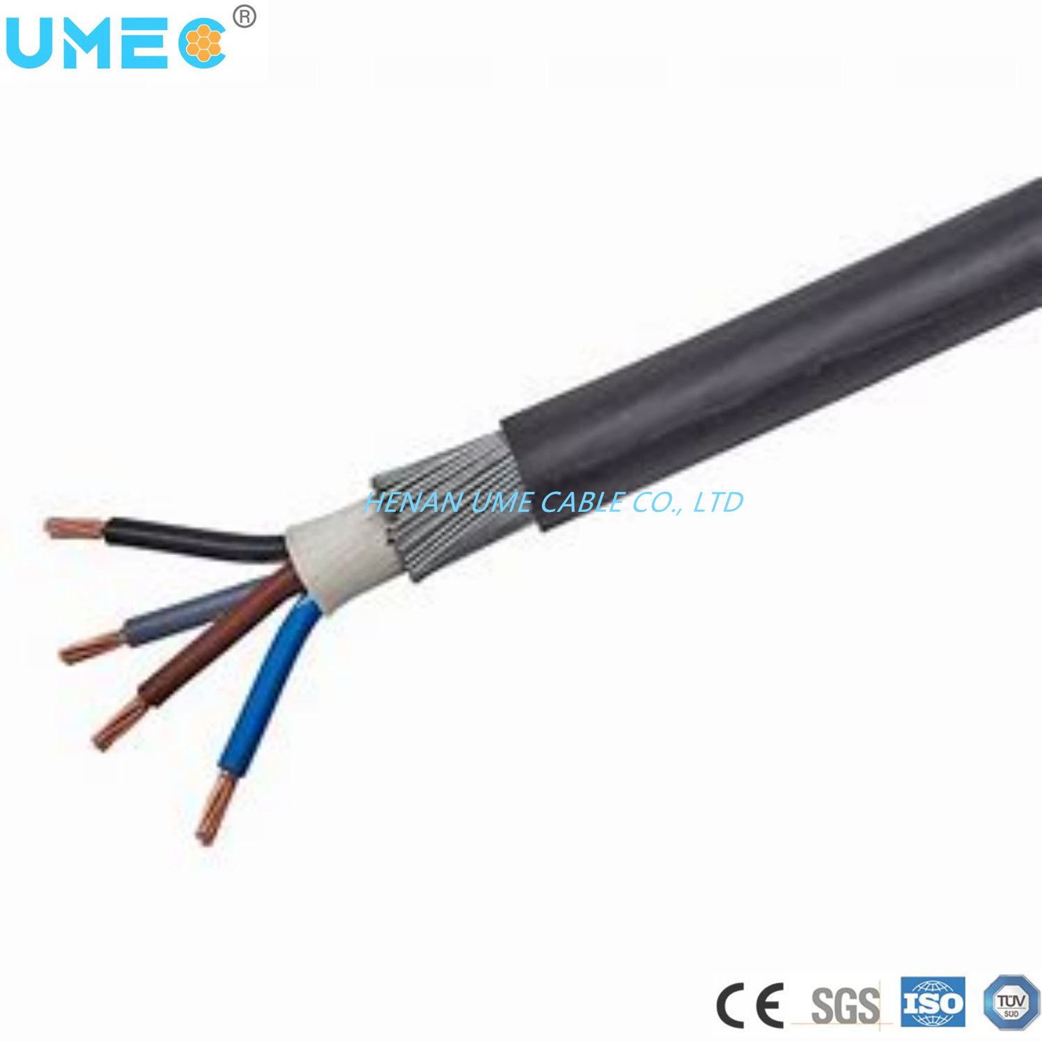 Low Voltage 4 Cores XLPE Insulation Swa Cable