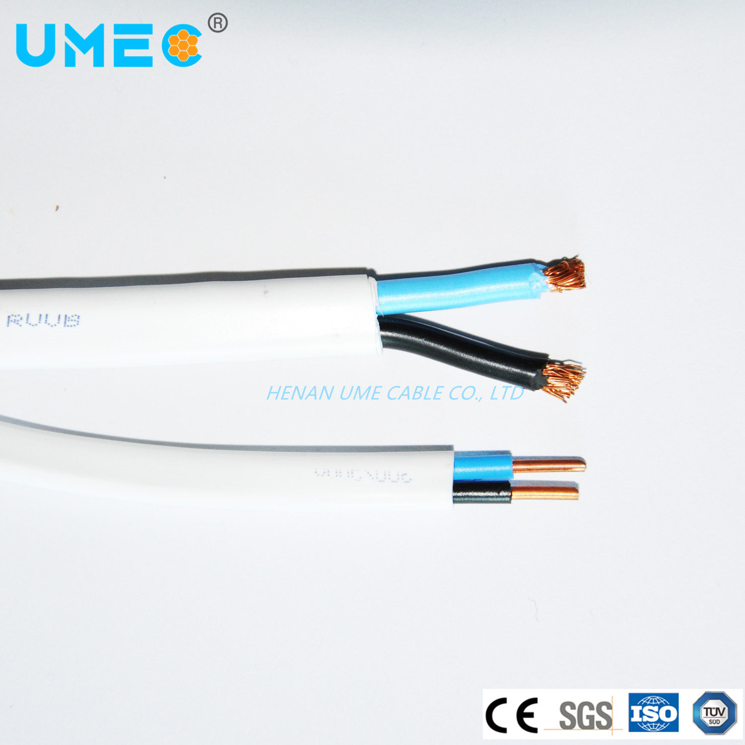 China 
                Low Voltage Building Flexible IEC H03vvh2-F 2X0.5mm2 2X0.75mm2 2X1.5mm2 2X2.5m Whitecopper Cord
              manufacture and supplier