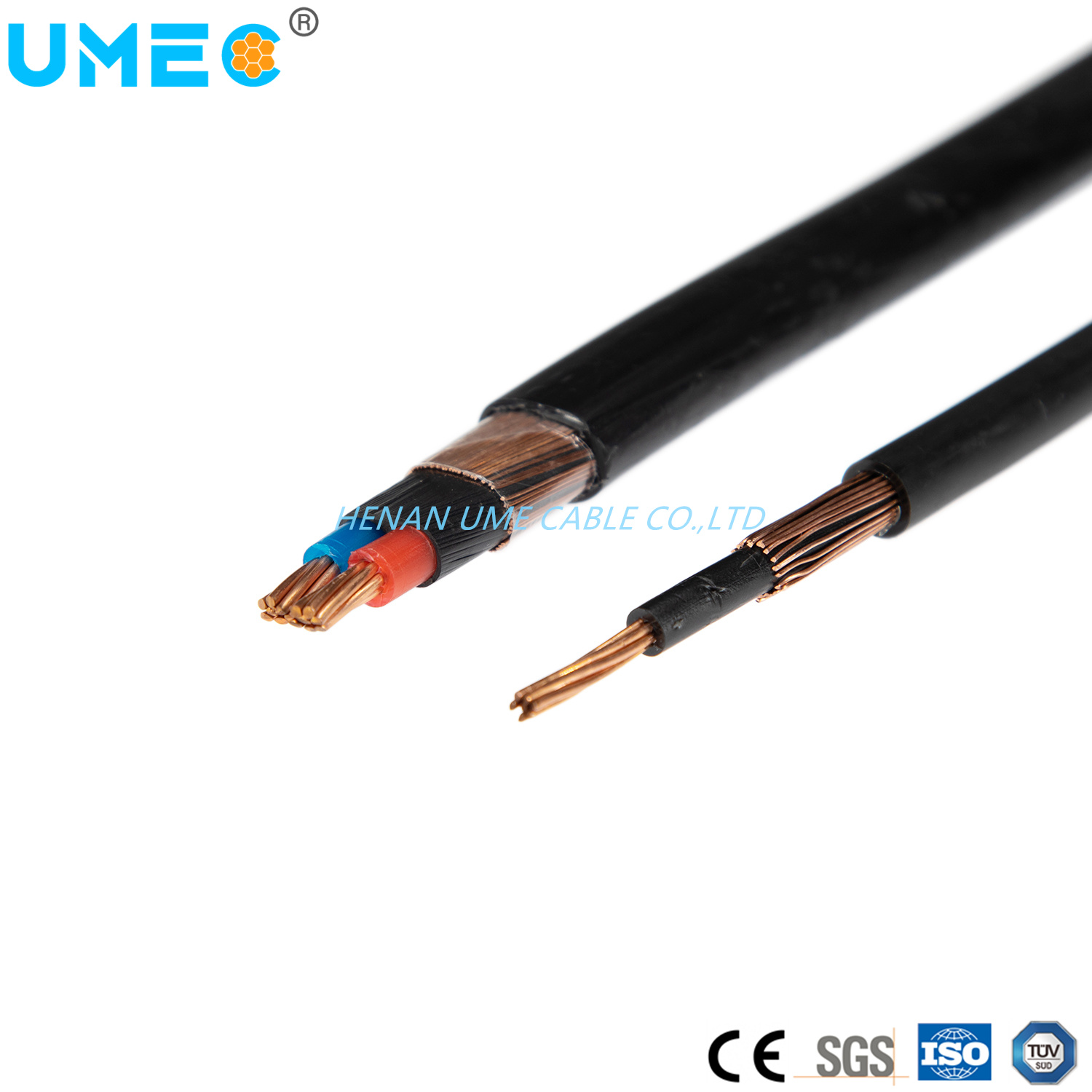 
                Низкое напряжение витого медного и алюминиевого провода концентрические кабель
            
