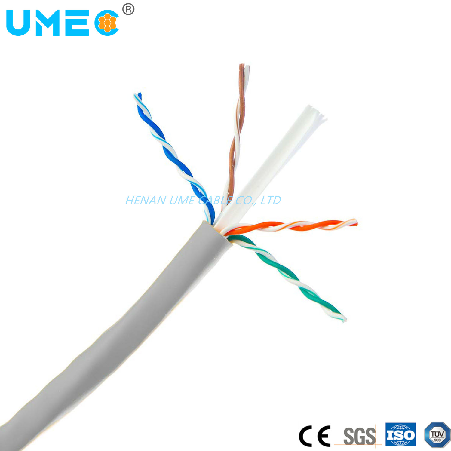 
                Fabricado en China cable Ethernet tipo red Cat5e/CAT6/Cat7 UTP Communication Cable de conexión de cableado
            