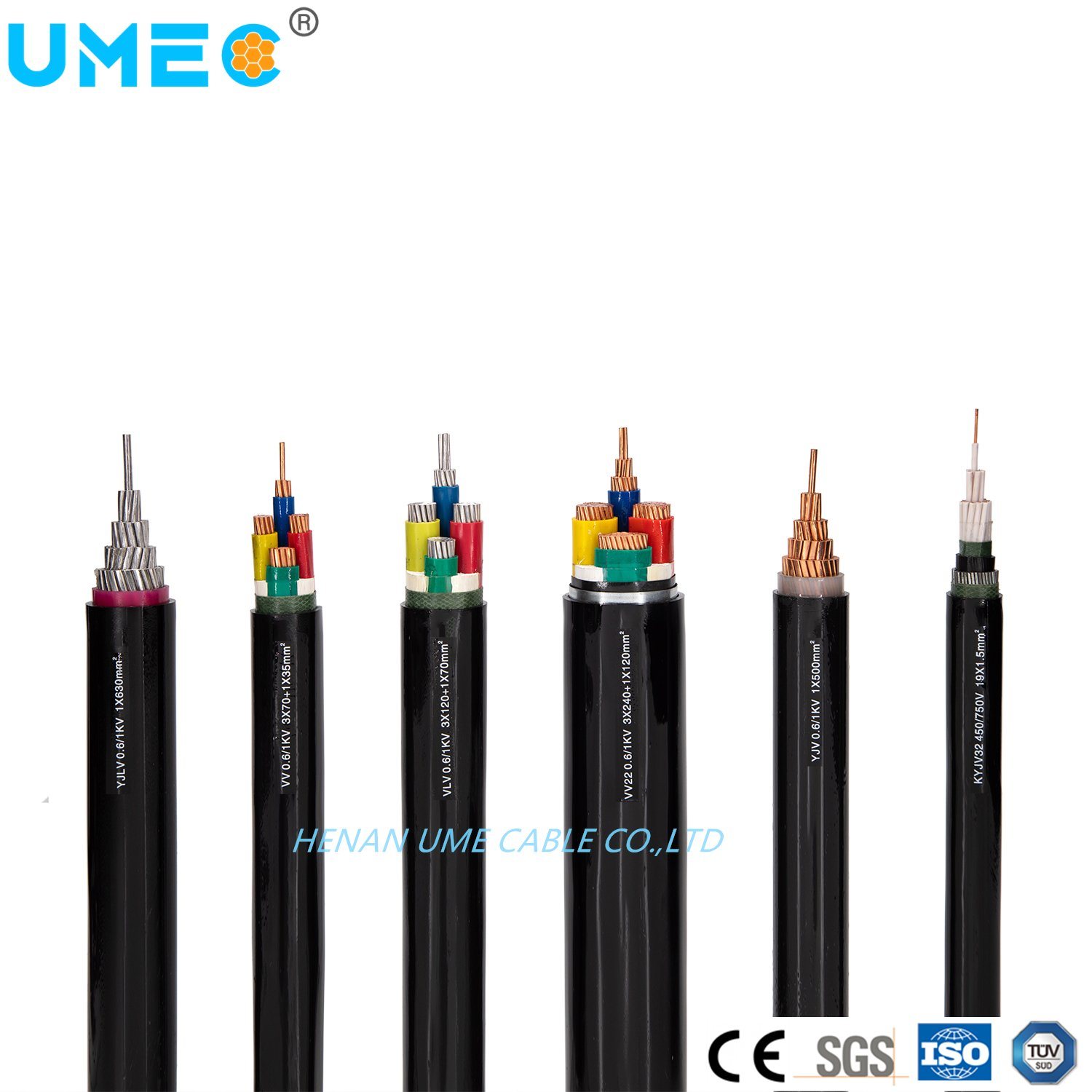 
                4+1 de media tensión con aislamiento XLPE-Core de cable de alimentación recubierto de PVC
            