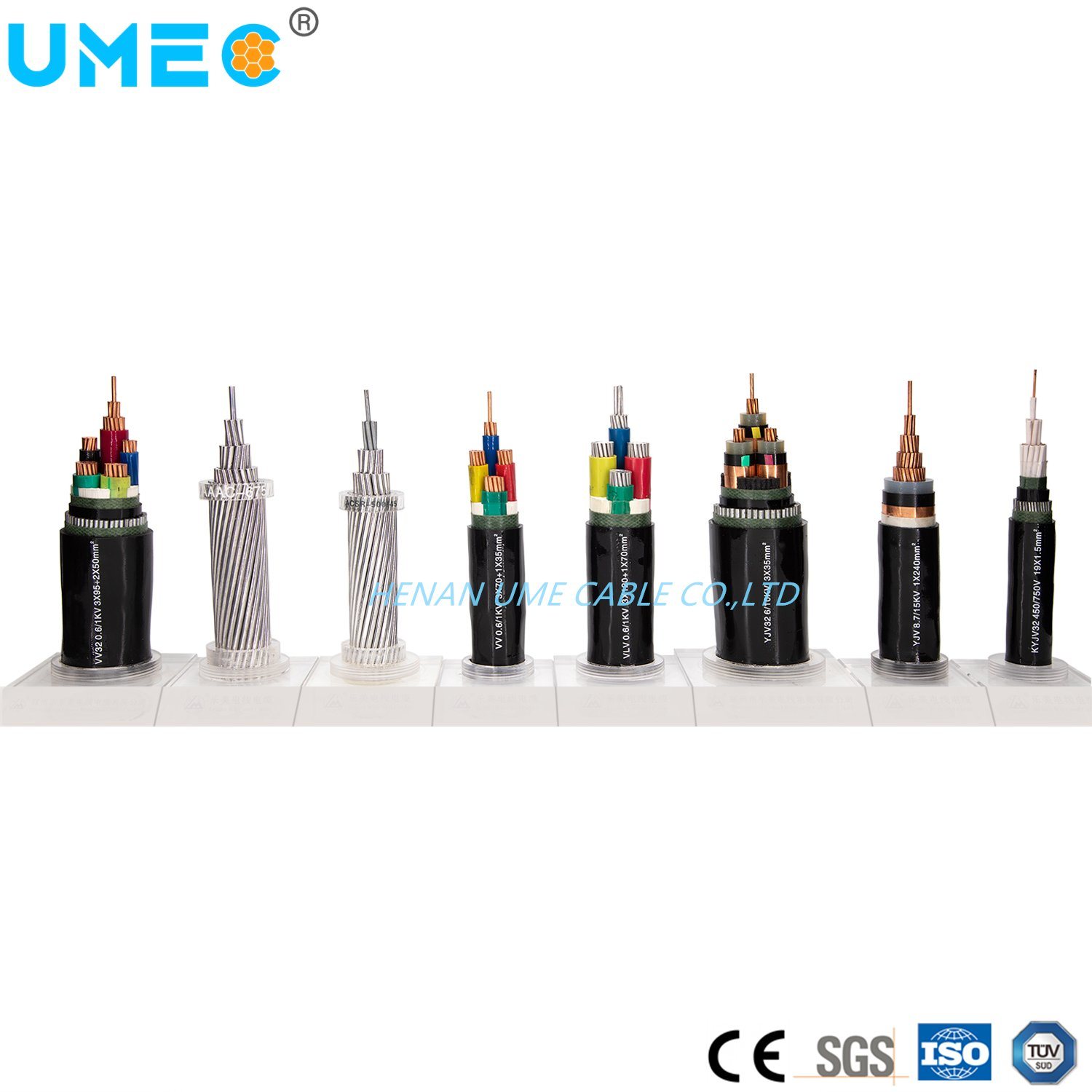 China 
                Cable de alimentación de voltaje medio conductor de cobre con aislamiento XLPE Cable aislado con PVC
              fabricante y proveedor