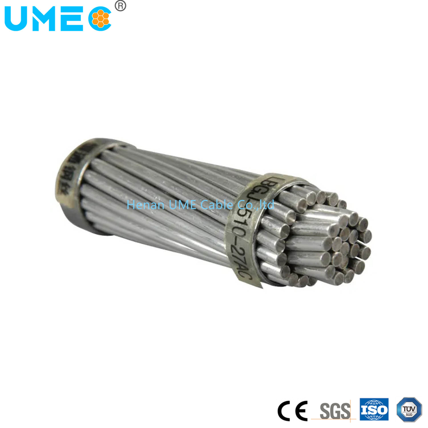 
                Messenger Alumoweld câble - Brin de fil en acier à revêtement aluminium Passage du câble de masse
            