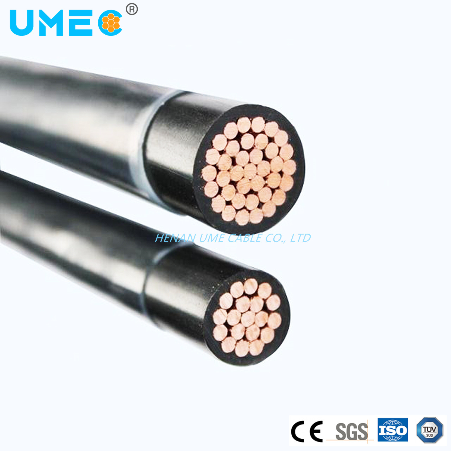 
                Le Nylon Fil électrique Câble PVC Câble cuivre multibrins isolés Thhn Thwn
            