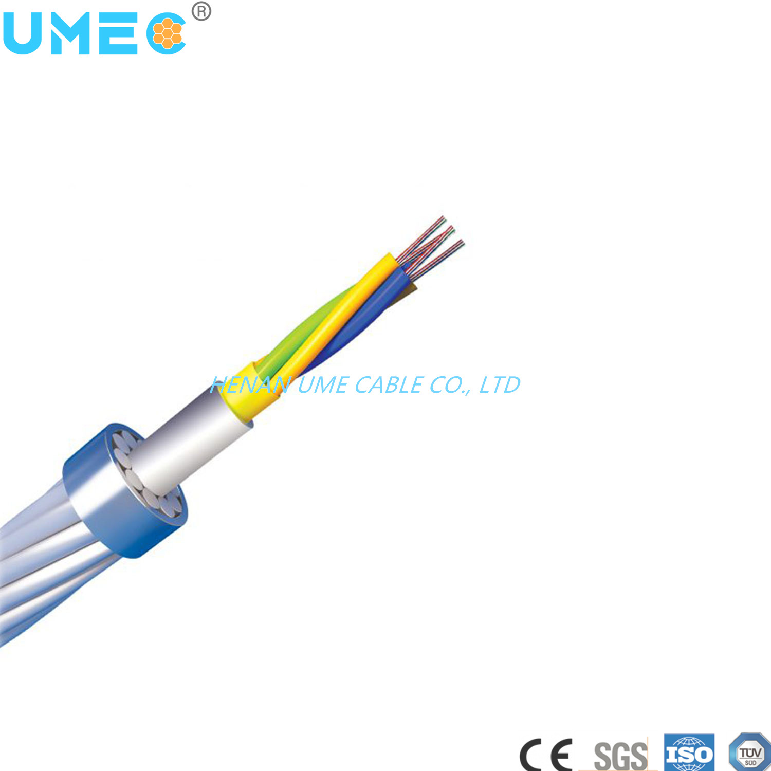 China 
                Cable a tierra Cable óptico Opgw
              fabricante y proveedor