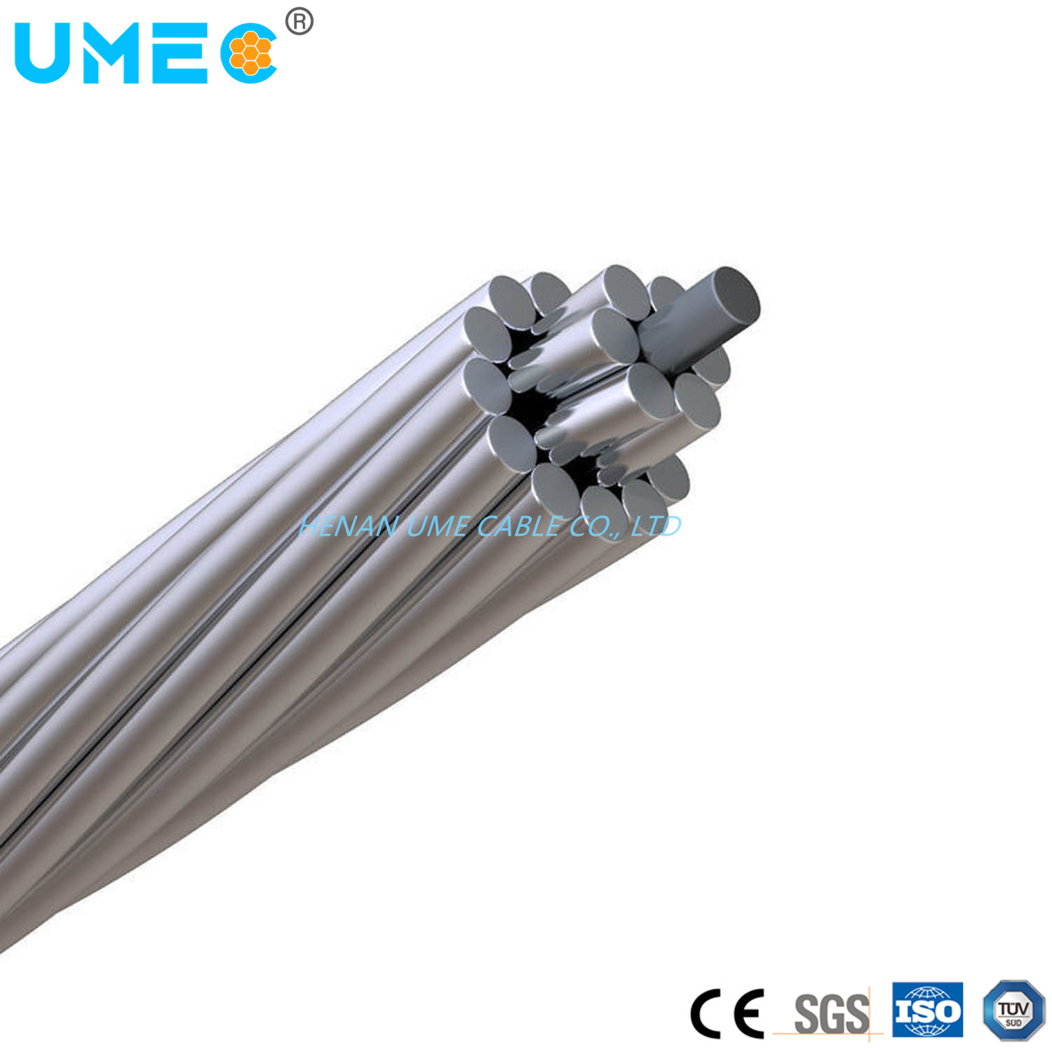 Overhead Aluminum Line Bare Conductor Aluminum Conductor Steel Reinforced ACSR/Aw