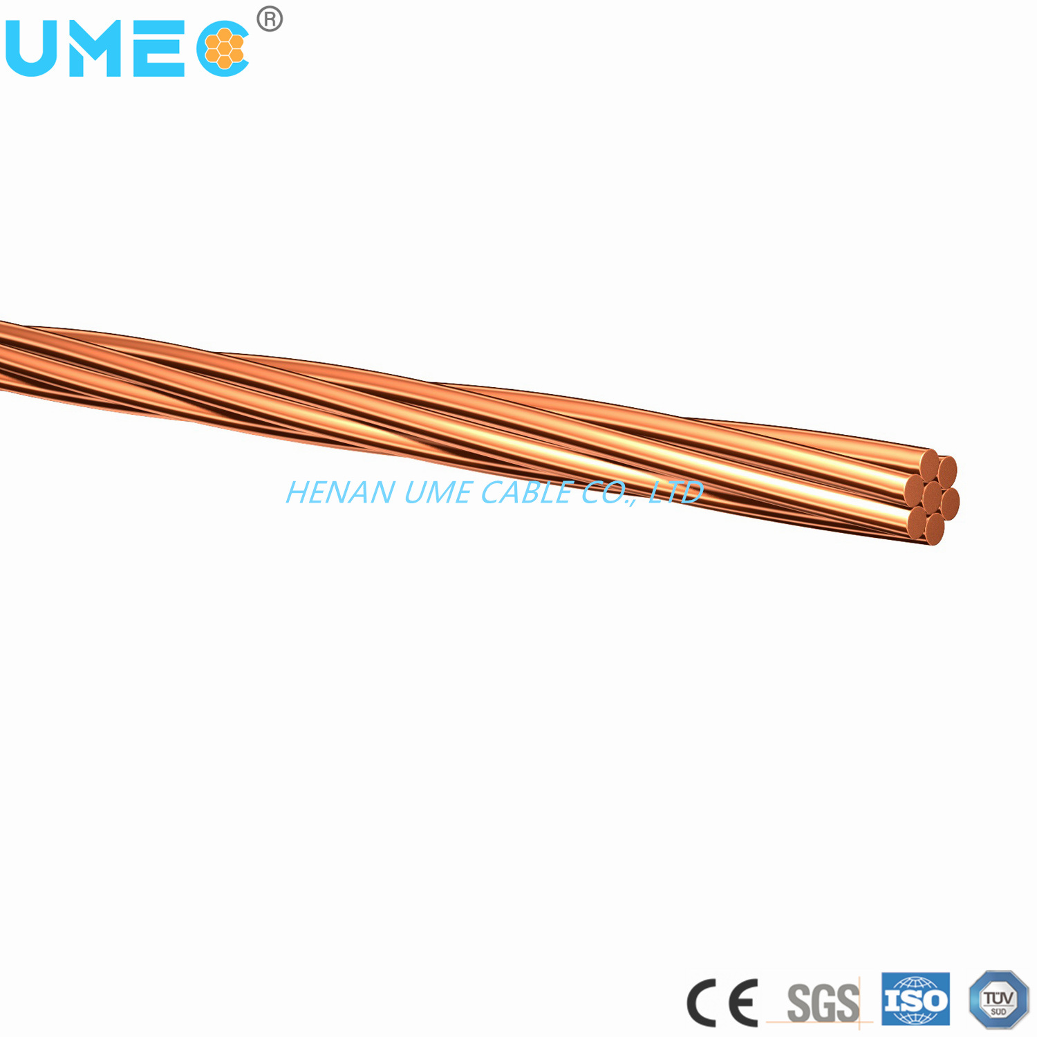 China 
                Overhead Distribution Circuits on Insulators Bare Conductor Hard Drawn Copper Wire
              manufacture and supplier