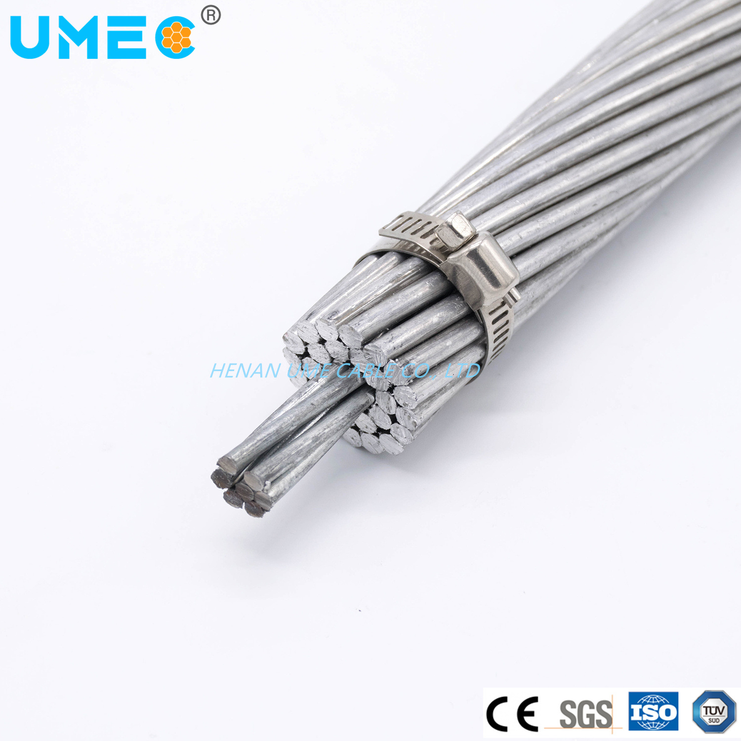 China 
                Terra superior/Messenger vertente de aço revestido de alumínio do fio condutor do ACS
              fabricação e fornecedor