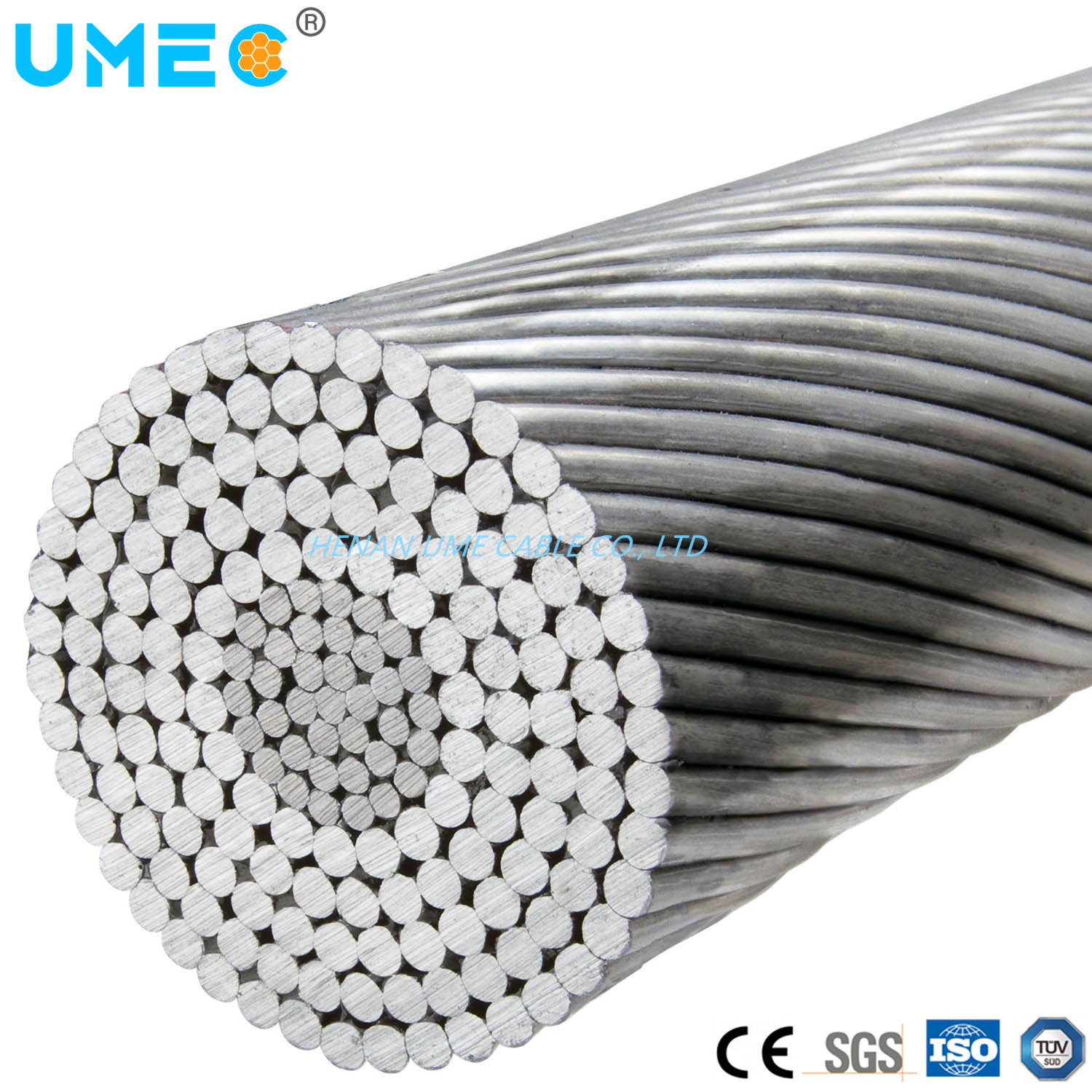 China 
                Linha superior de alumínio de cabo de aço CAA CAA/AW
              fabricação e fornecedor