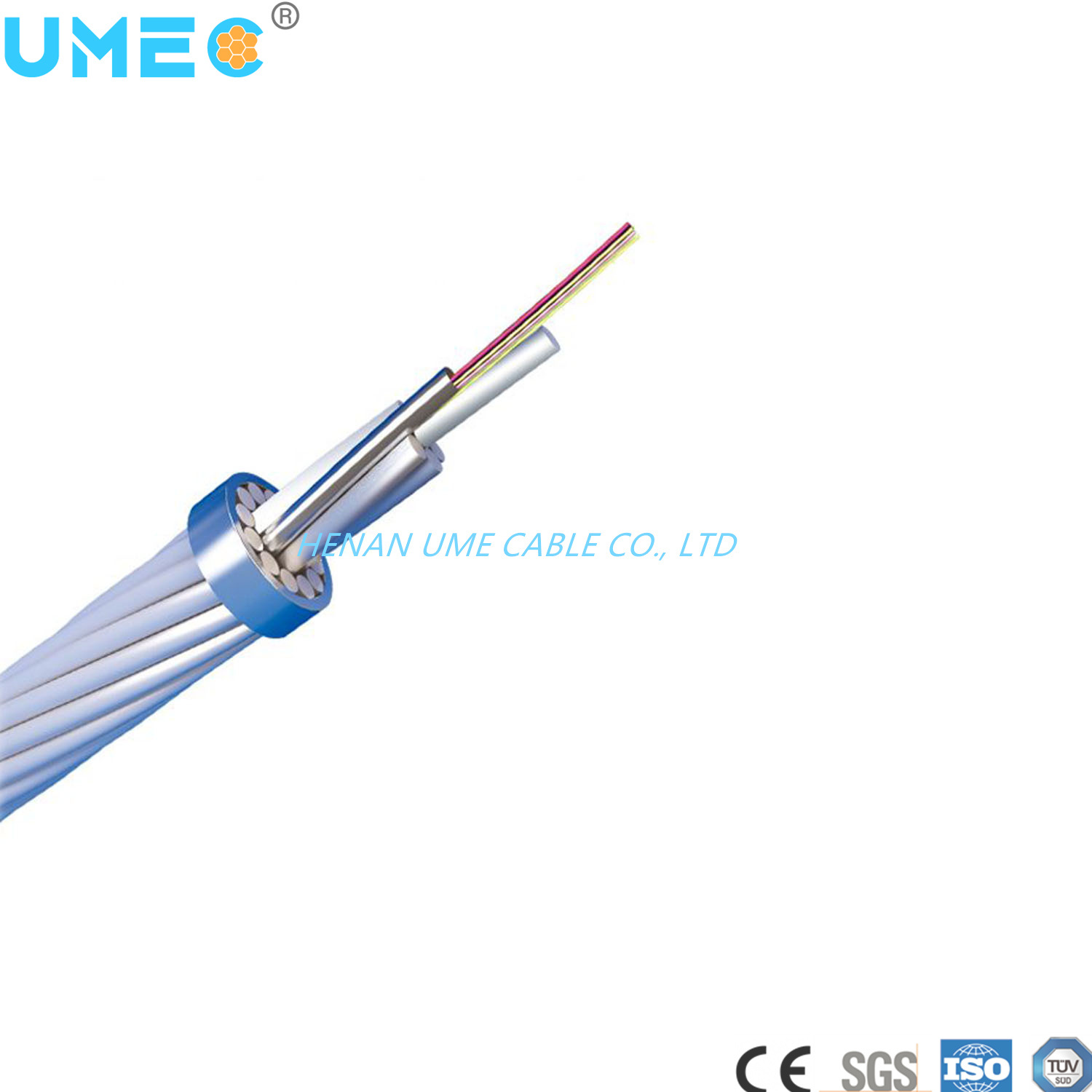 Китай 
                Оптический кабель заземления OPGW линии сверху
              производитель и поставщик