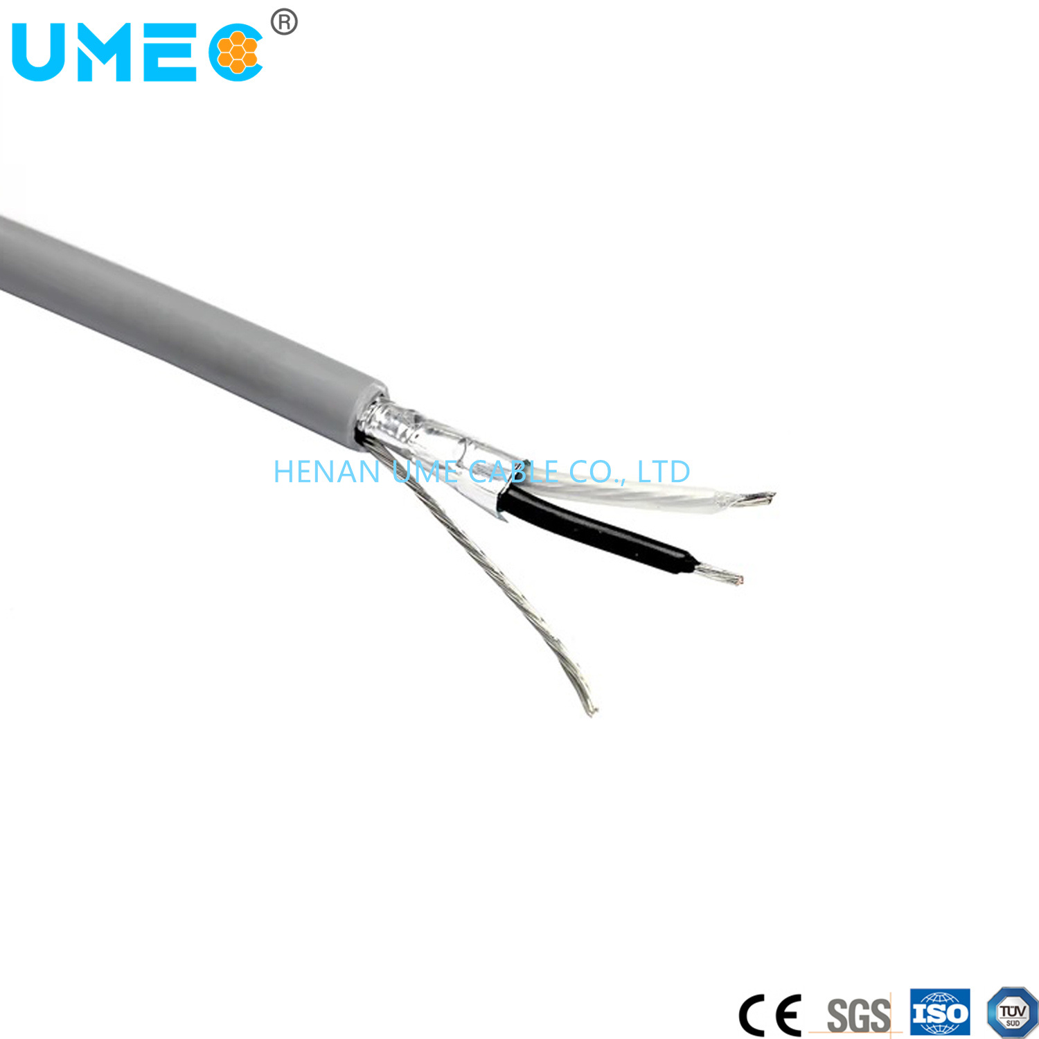
                Gaine en PVC PP isolement ruban en aluminium Type de câble de la CEA 8777 de l′écran
            