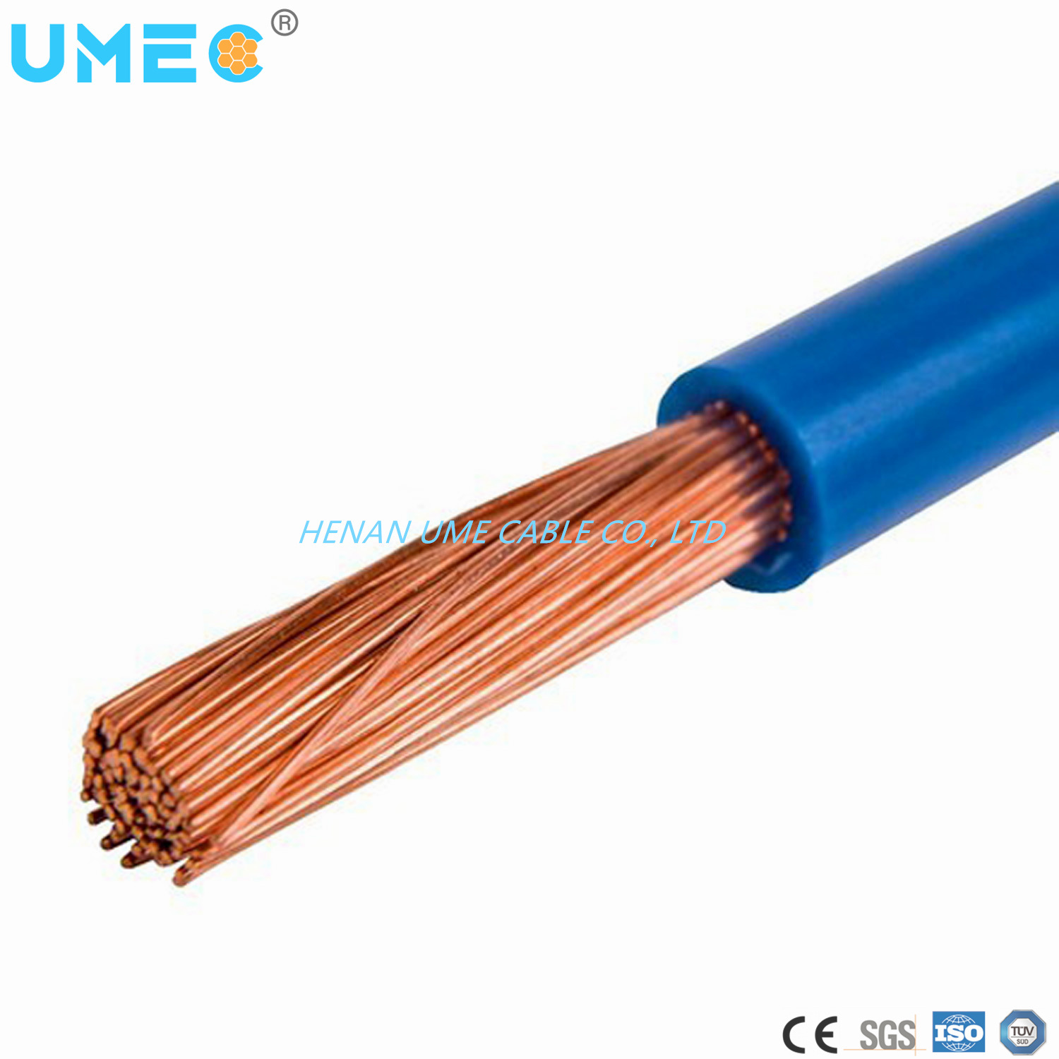 
                Cavo di alimentazione a filo flessibile elettrico multicore isolato in PVC 450/750 V H07V-K.
            