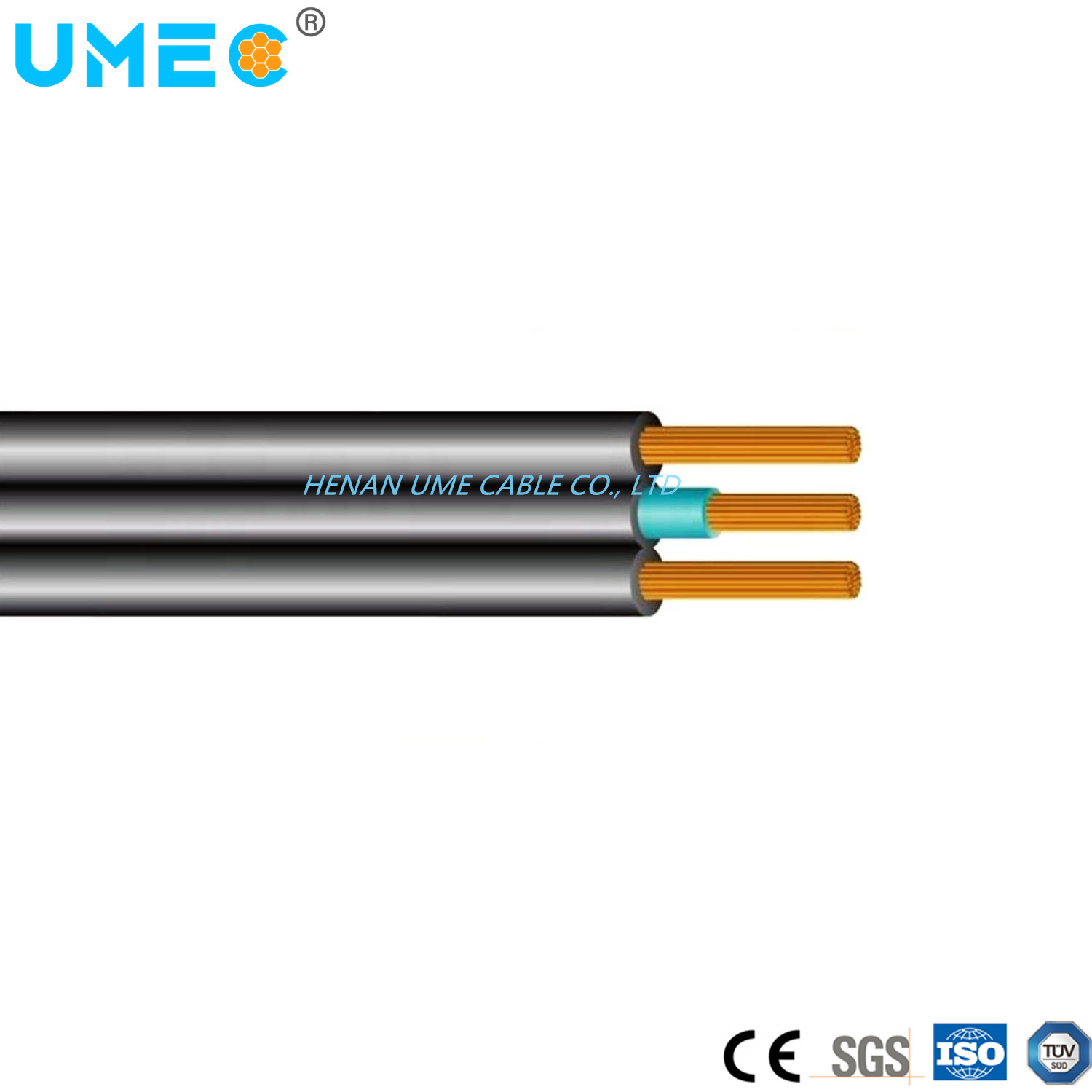 PVC Insulated Spt Wire Electric Flat Cable