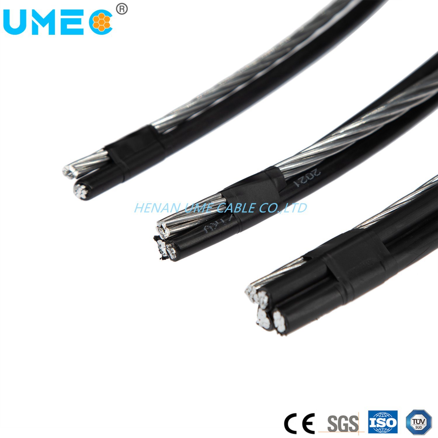 Power Aluminum Conductor XLPE Insulated Overhead Aerial Bundle Cable ABC Cable