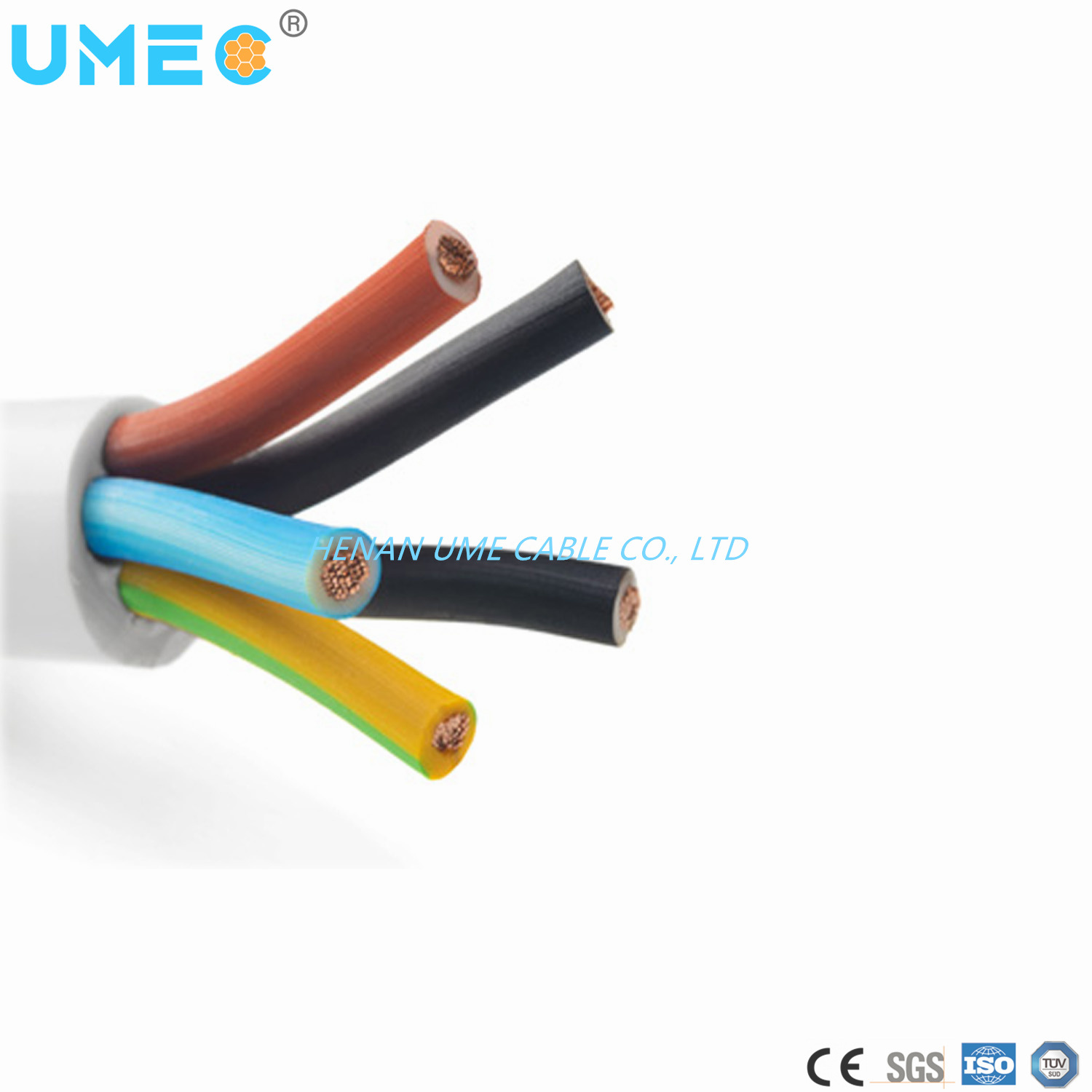 Power Cable PVC Insulated Copper Conductor The Electrical H05vvf Multicore Wire