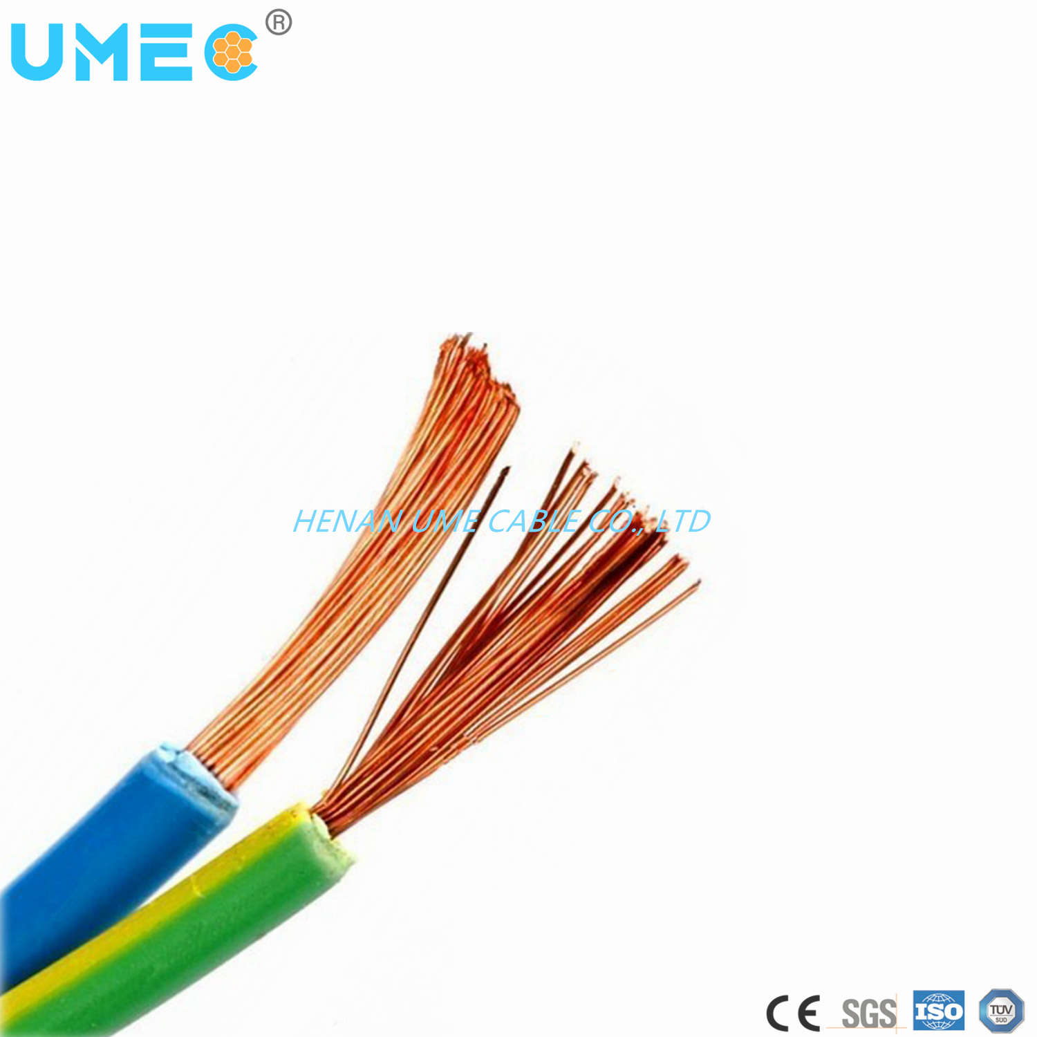 
                La tensión nominal Cu conductores aislados en PVC flexible Cable RV
            