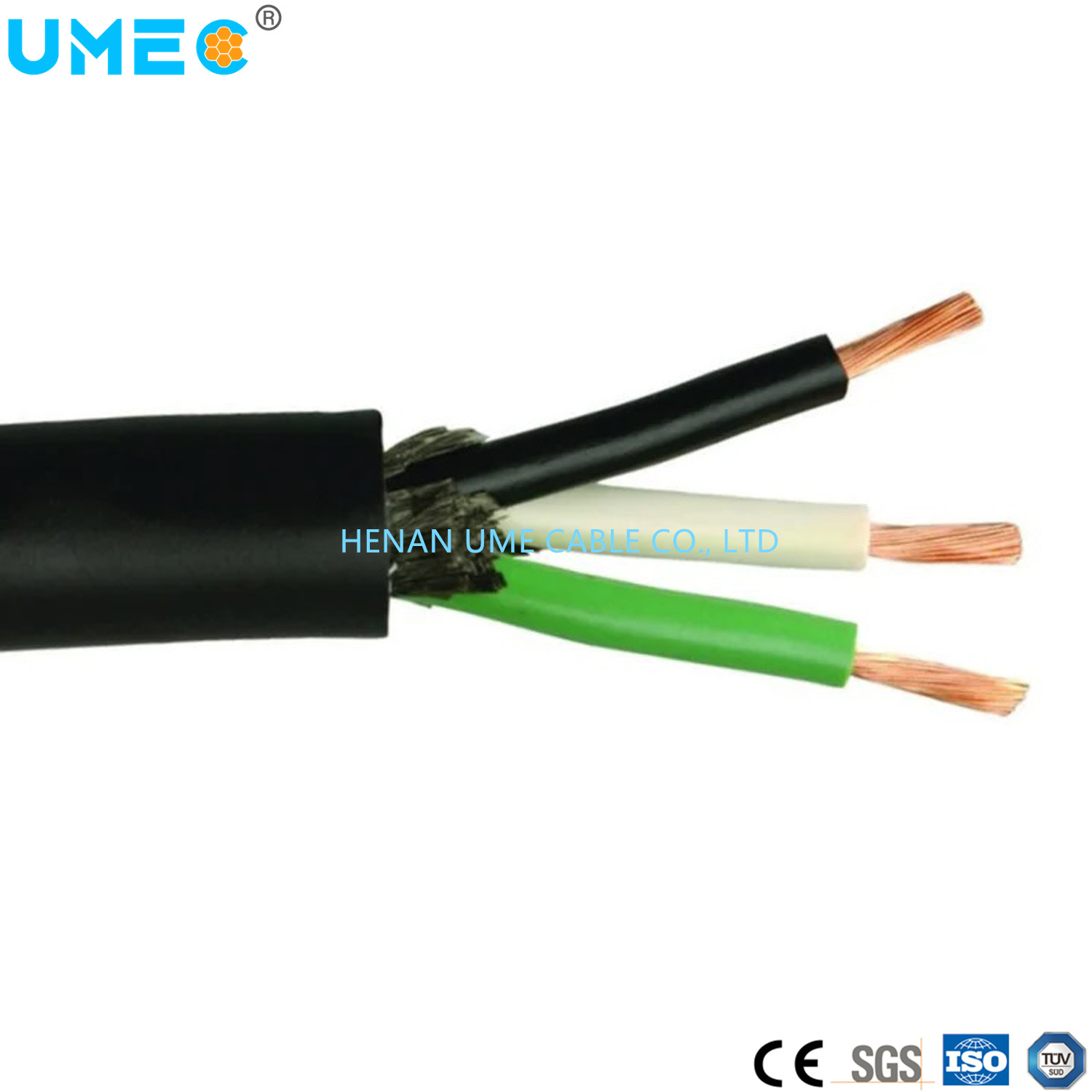 
                Cable flexible CPE/EPR para relleno de caucho 18/16/14/12 AWG 3 4 5 6 7core cable Sjoow cable CPE Jacket cable resistente a la humedad
            