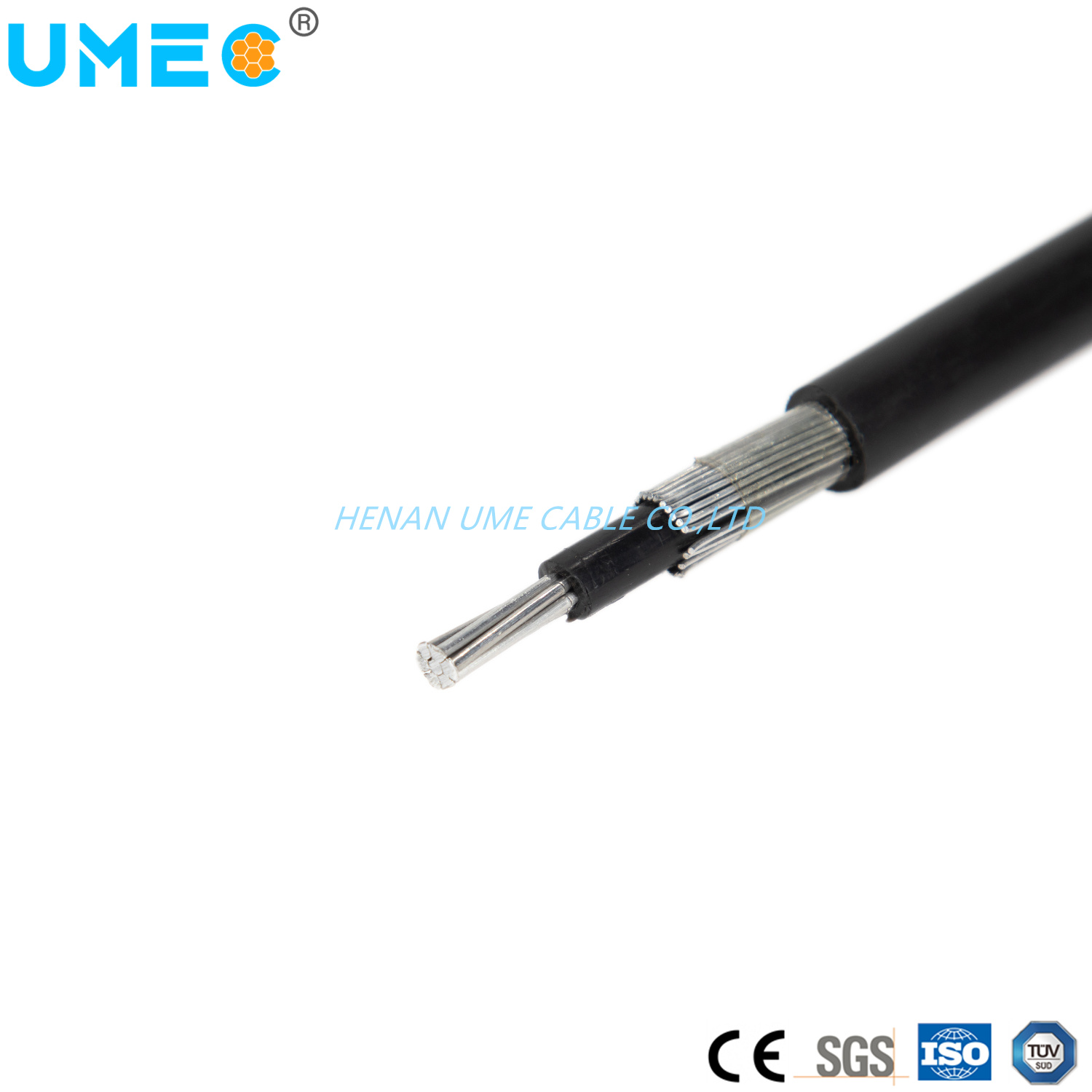 Single-Core / Multi-Core Conductors PVC Sheath Concentric Cable