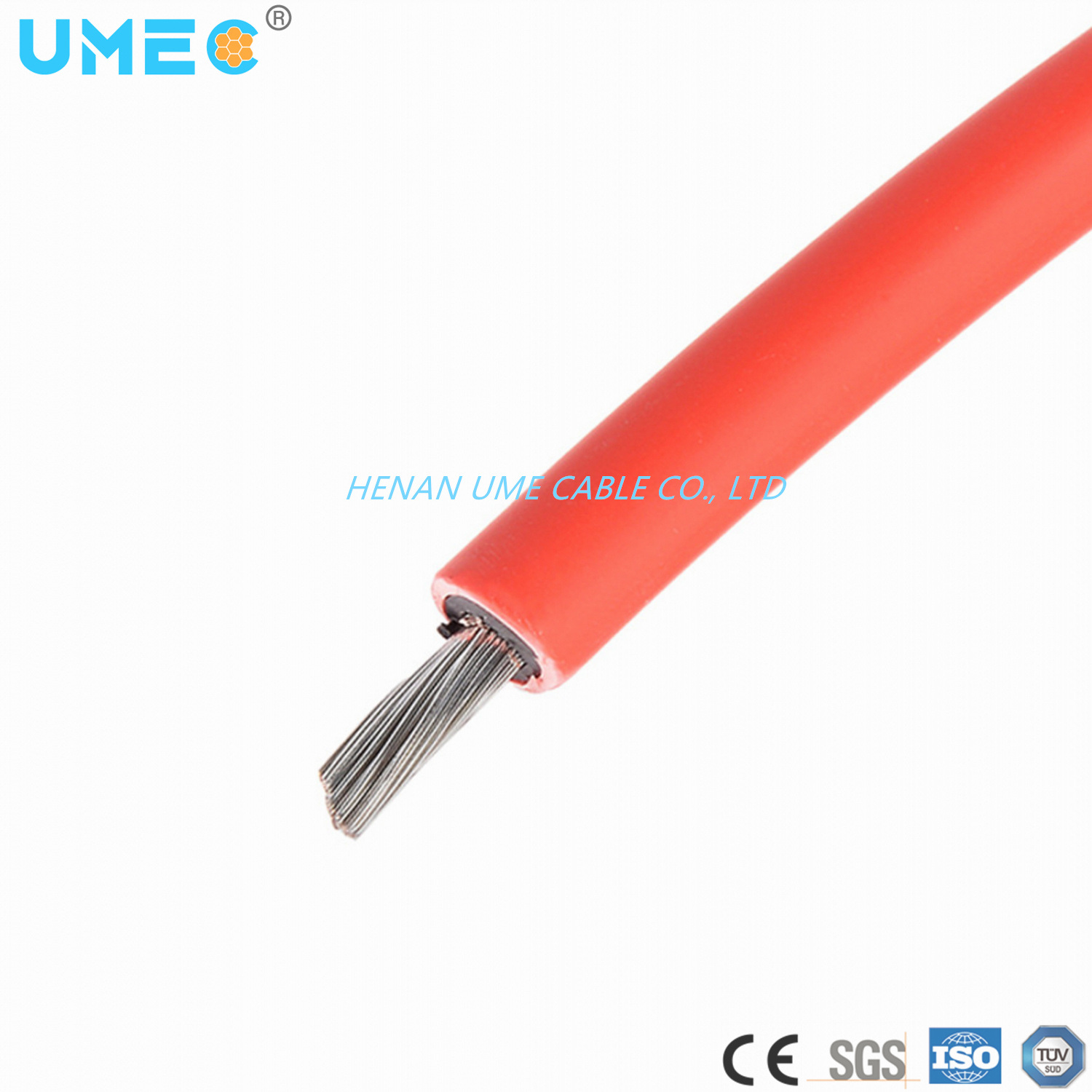 Solar Cable PE Insulation 2X1.5/2X4mm2 Tin-Coating Power Cable