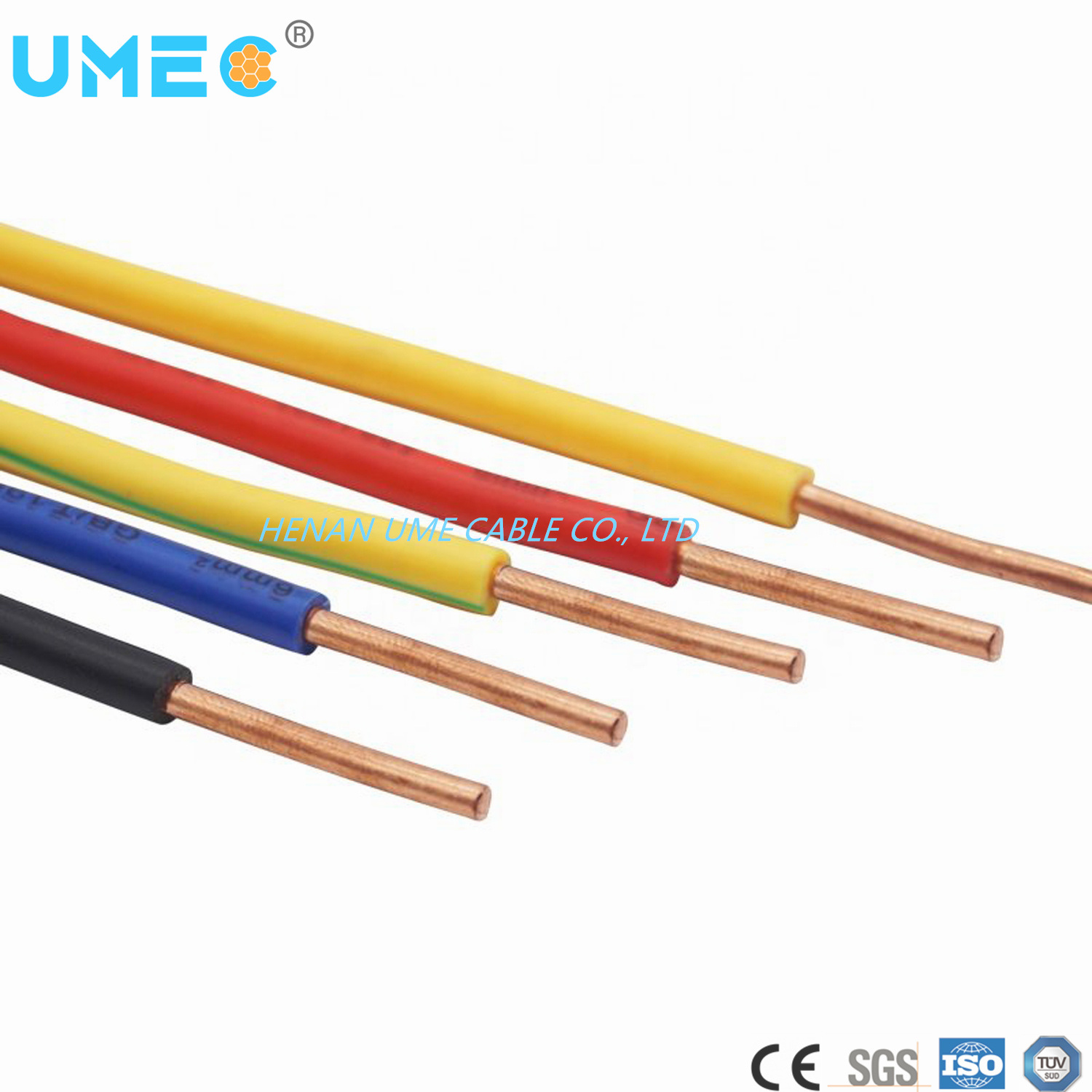 Solid Conductor PVC Insulated Single Core House Wiring Cable H07V-U Wire