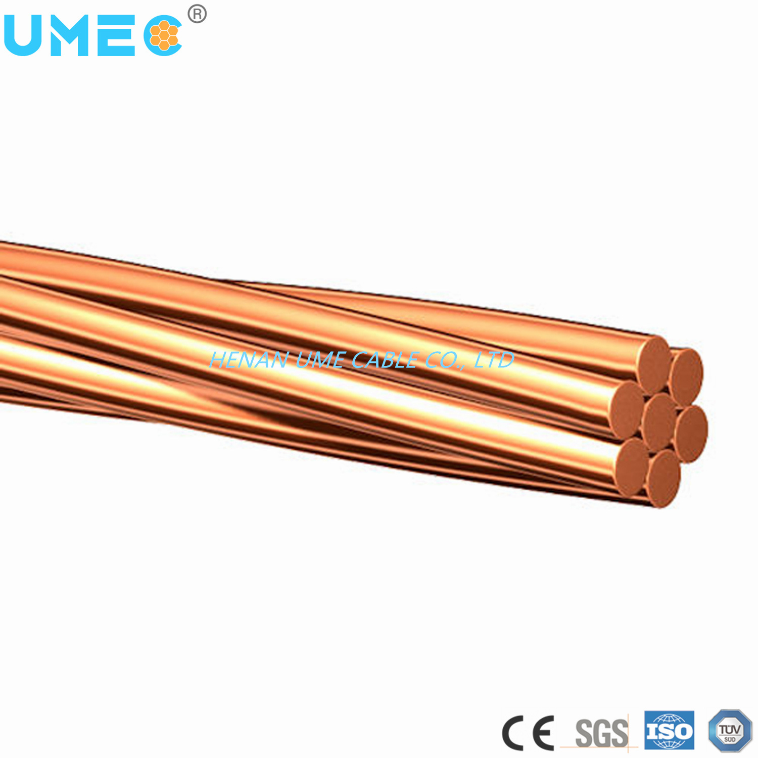 China 
                Hilo sólido y el cable conductor desnudo de la línea de techo duro llamado alambre de cobre desnudo
              fabricante y proveedor