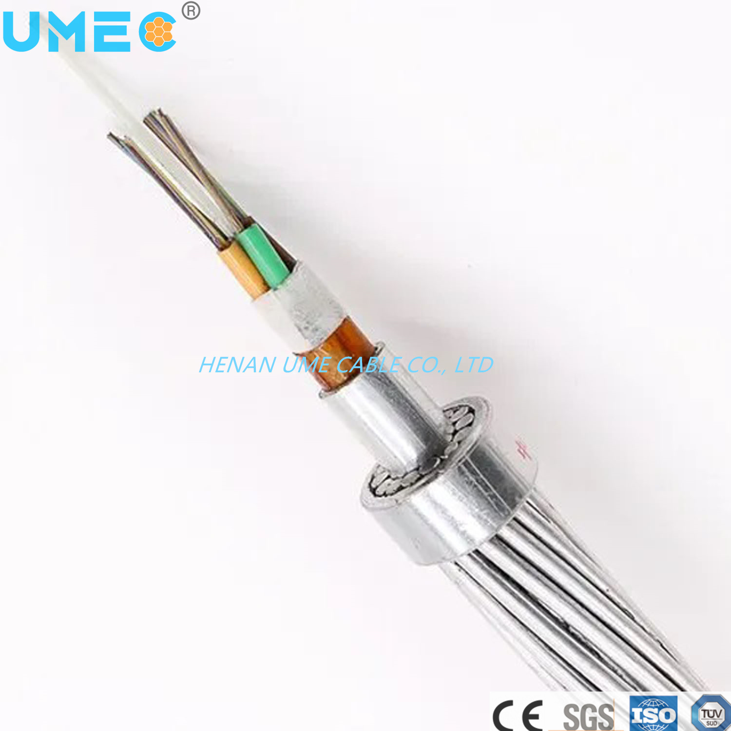 China 
                Tipo de trenzado/Oppc Opgw/ADS Cable óptico de techo
              fabricante y proveedor