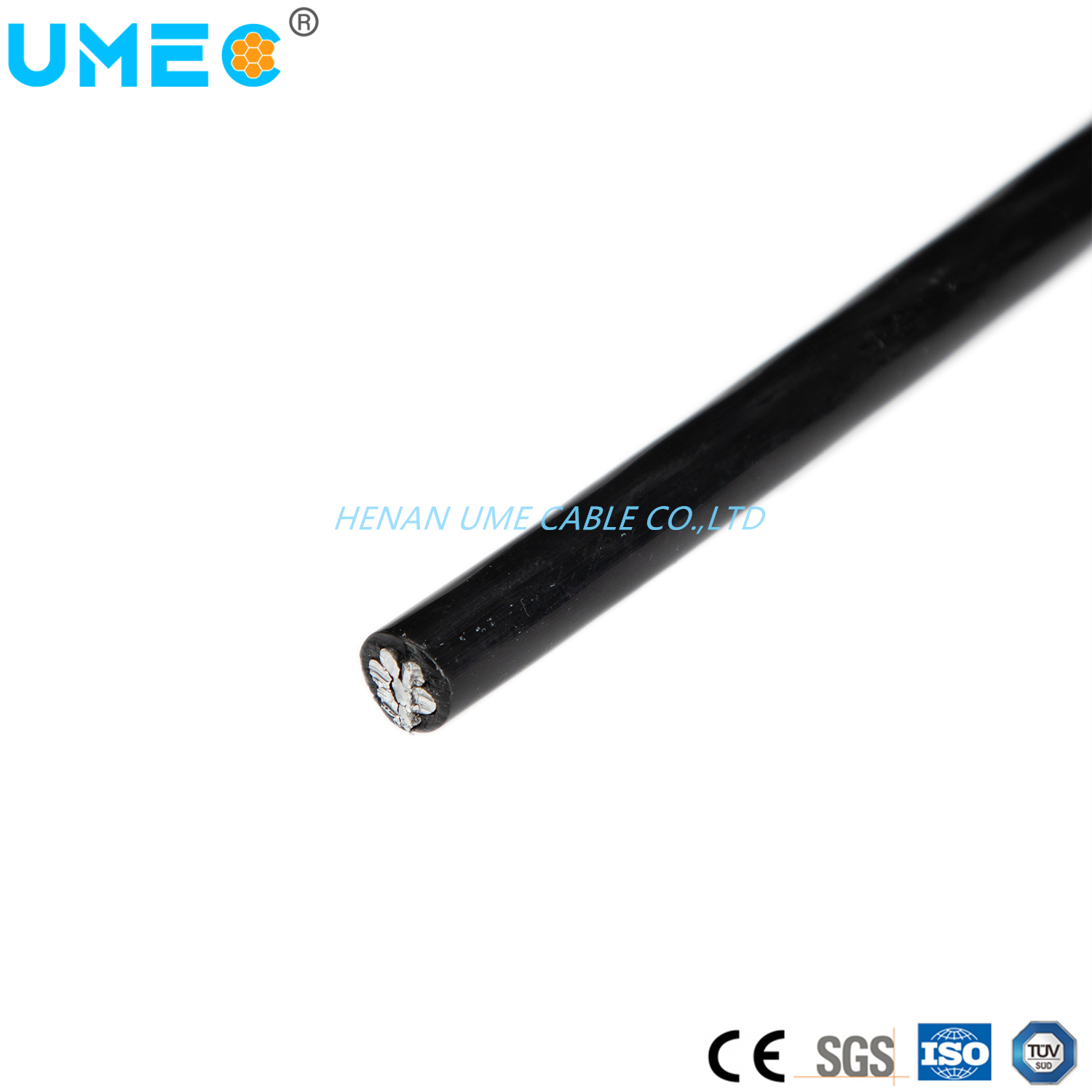
                Varamiento de conductores de aluminio desnudo 1/0 2/0 2/4/6 AWG cubierto de núcleo único cable
            