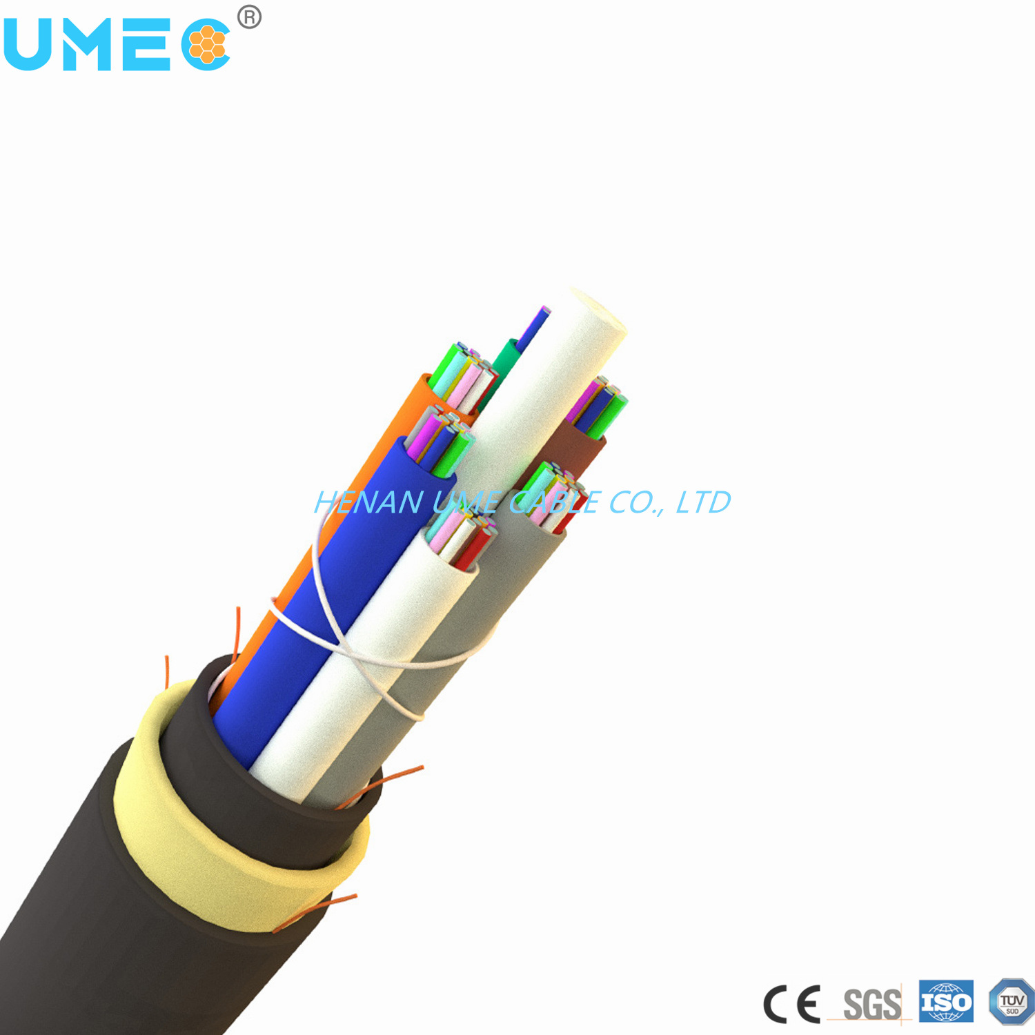 
                Cable de fibra óptica de la transmisión de cable ADSS
            