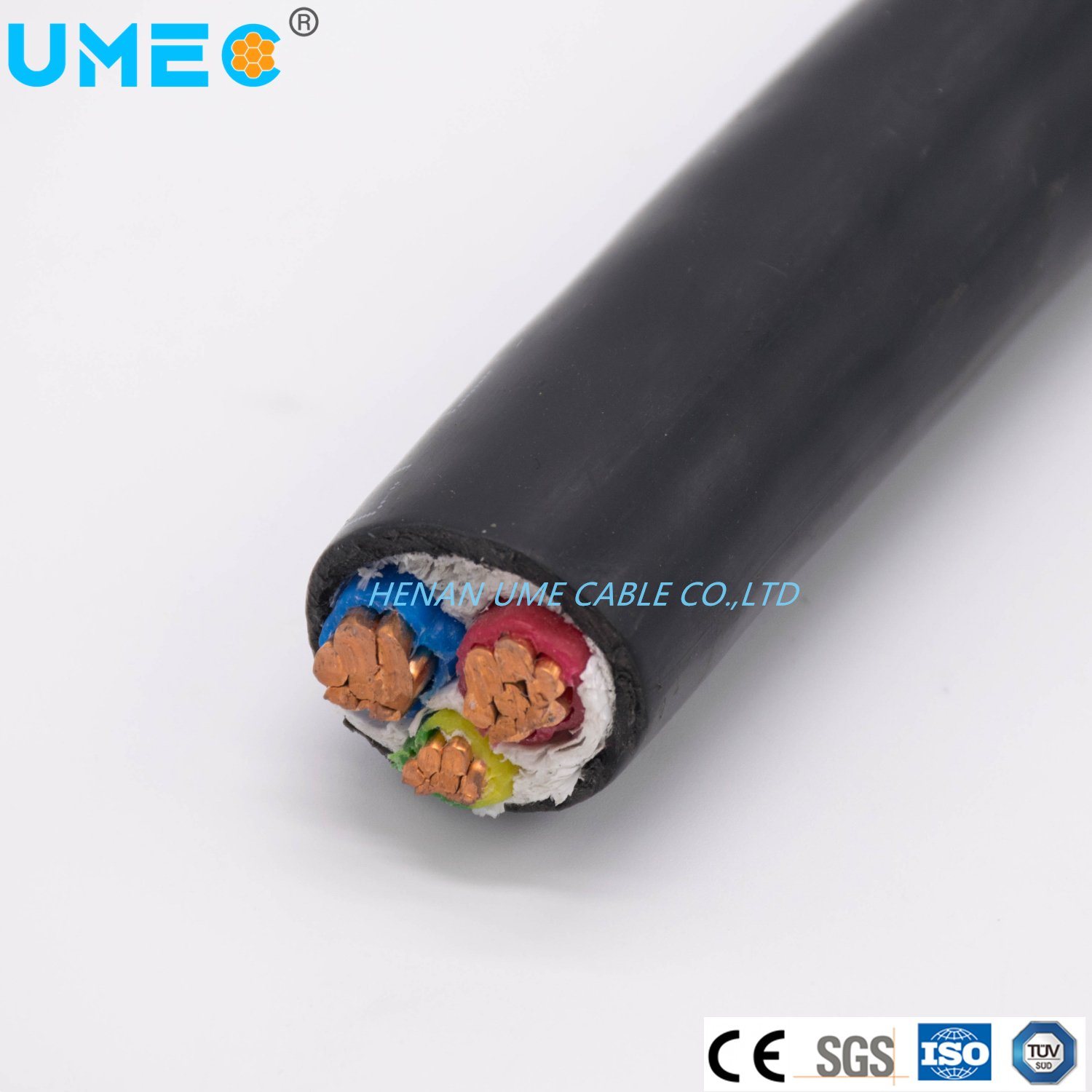 Китай 
                Ume марки 2/3/4/5 ядер витого медного и алюминиевого провода с ПВХ изоляцией XLPE изолированный кабель
              производитель и поставщик