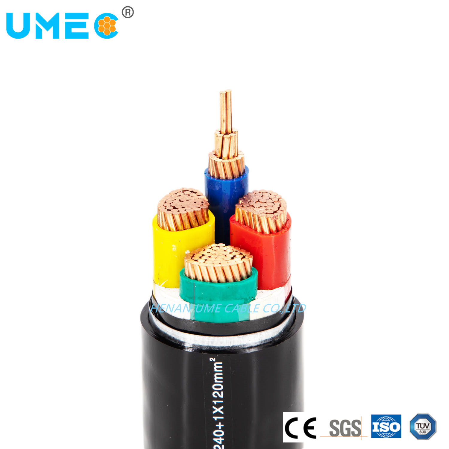 Underground Direct Buried Cu (Al) Conductor PVC Insulated PVC Sheathed Steel Tape Armoured Cable
